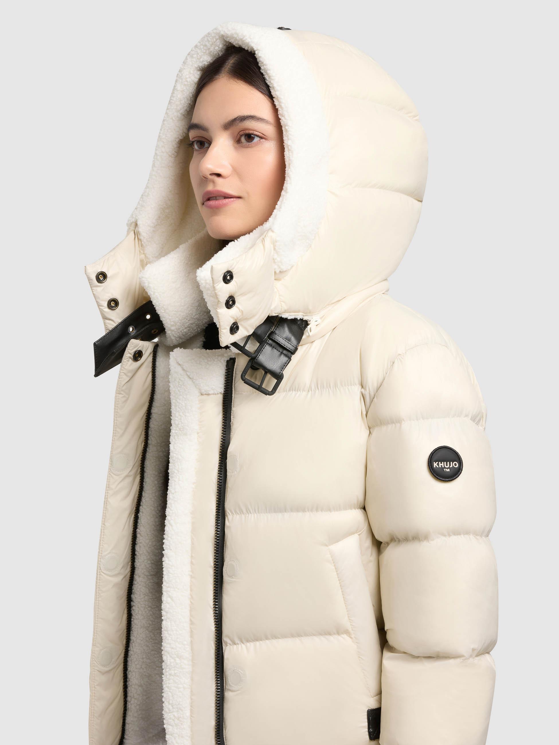 Winterjacke mit Kapuze "Nessie2" Cotton Cream