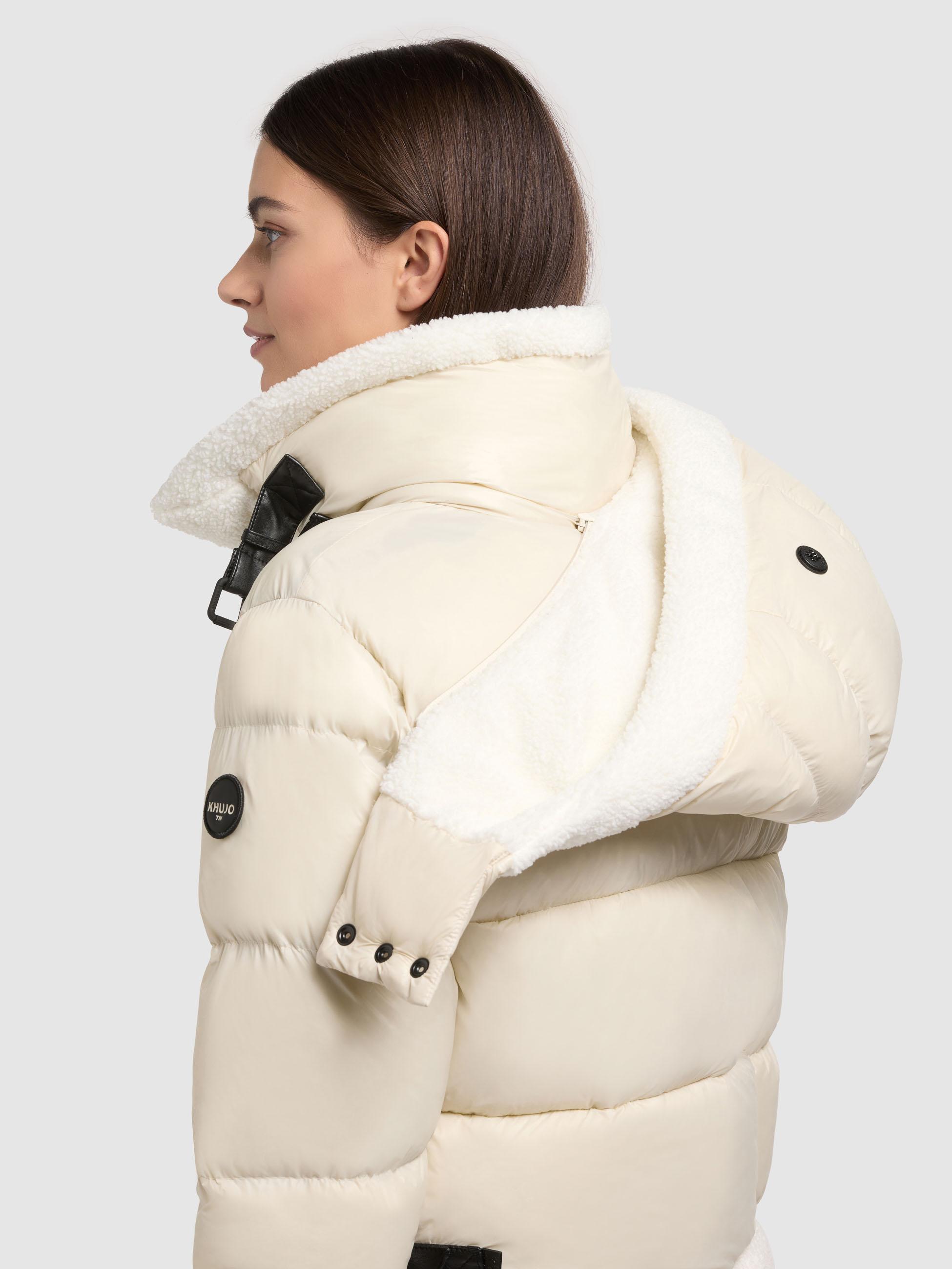 Winterjacke mit Kapuze "Nessie2" Cotton Cream