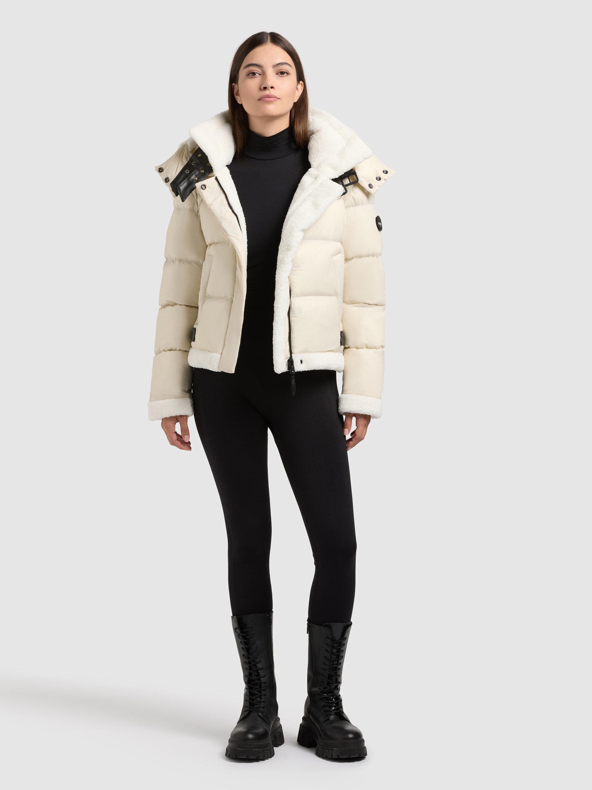 Winterjacke mit Kapuze "Nessie2" Cotton Cream