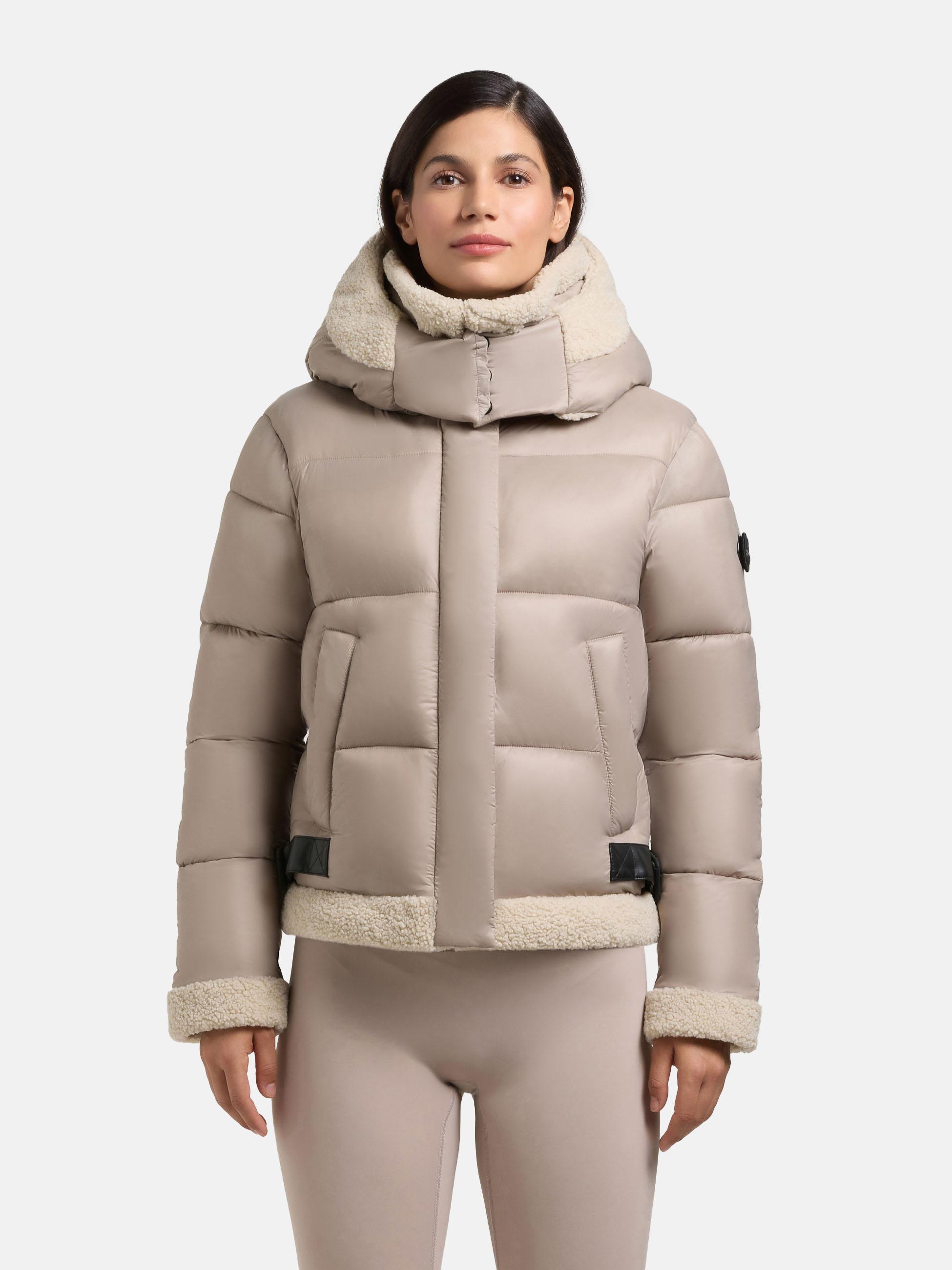 Winterjacke mit Kapuze "Nessie2" Greige