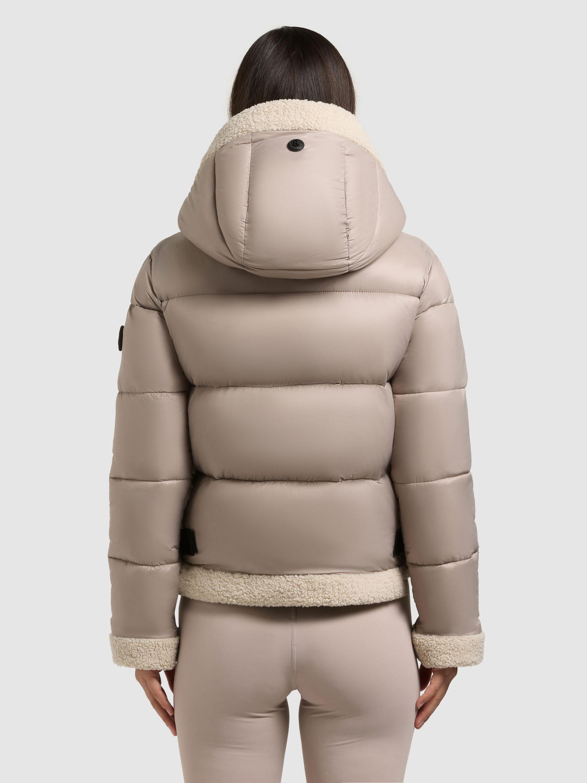Winterjacke mit Kapuze "Nessie2" Greige