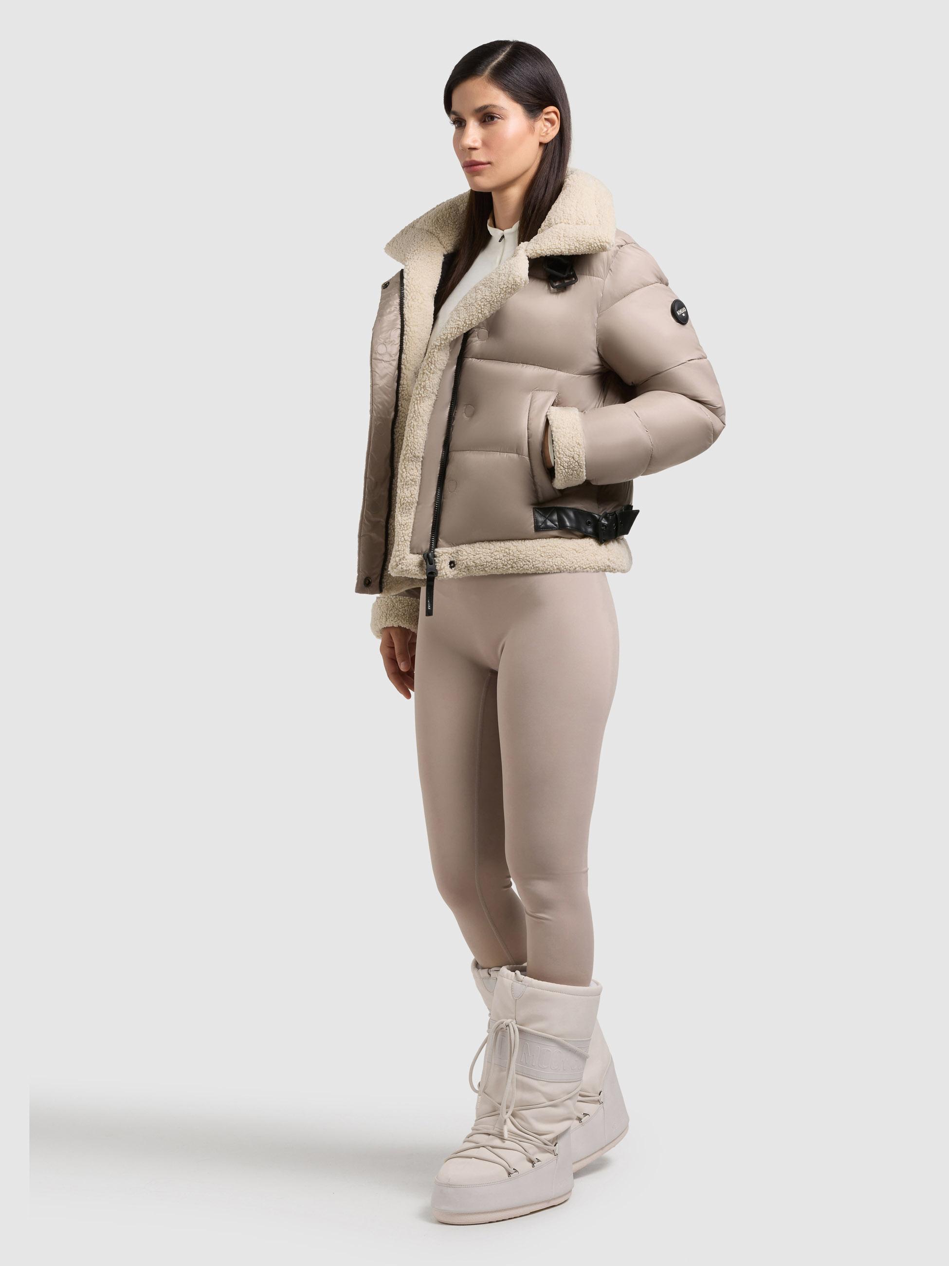 Winterjacke mit Kapuze "Nessie2" Greige