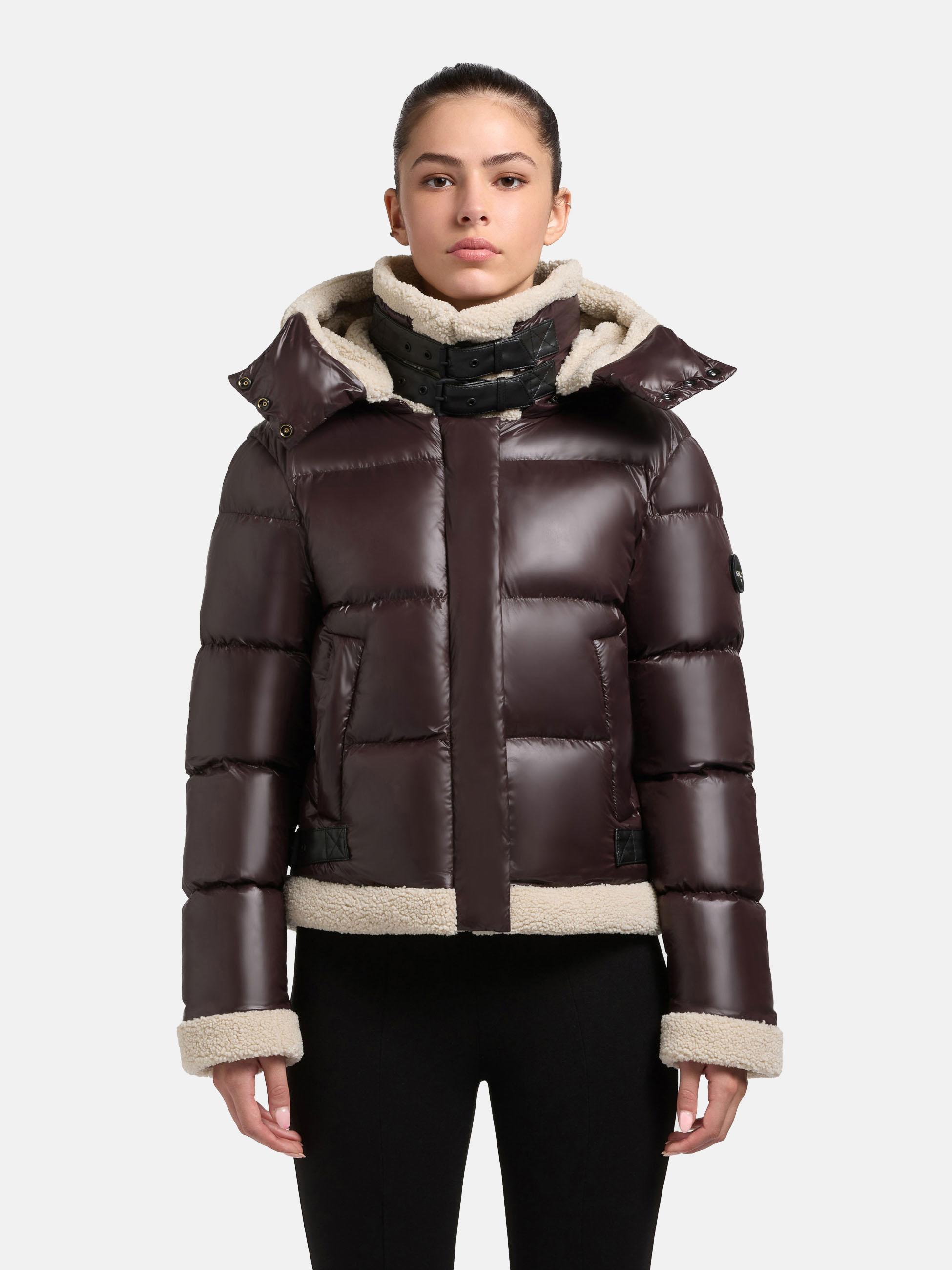Winterjacke mit Kapuze "Nessie2" Moody Plum
