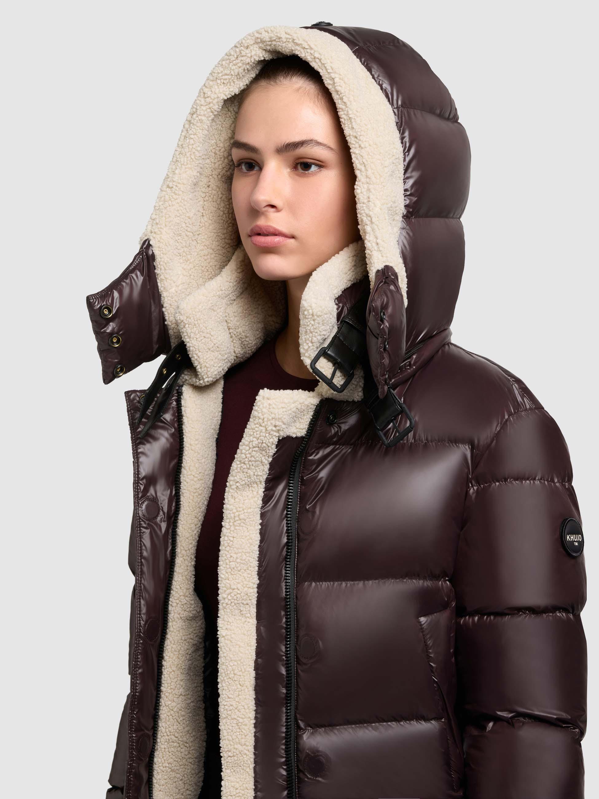 Winterjacke mit Kapuze "Nessie2" Moody Plum