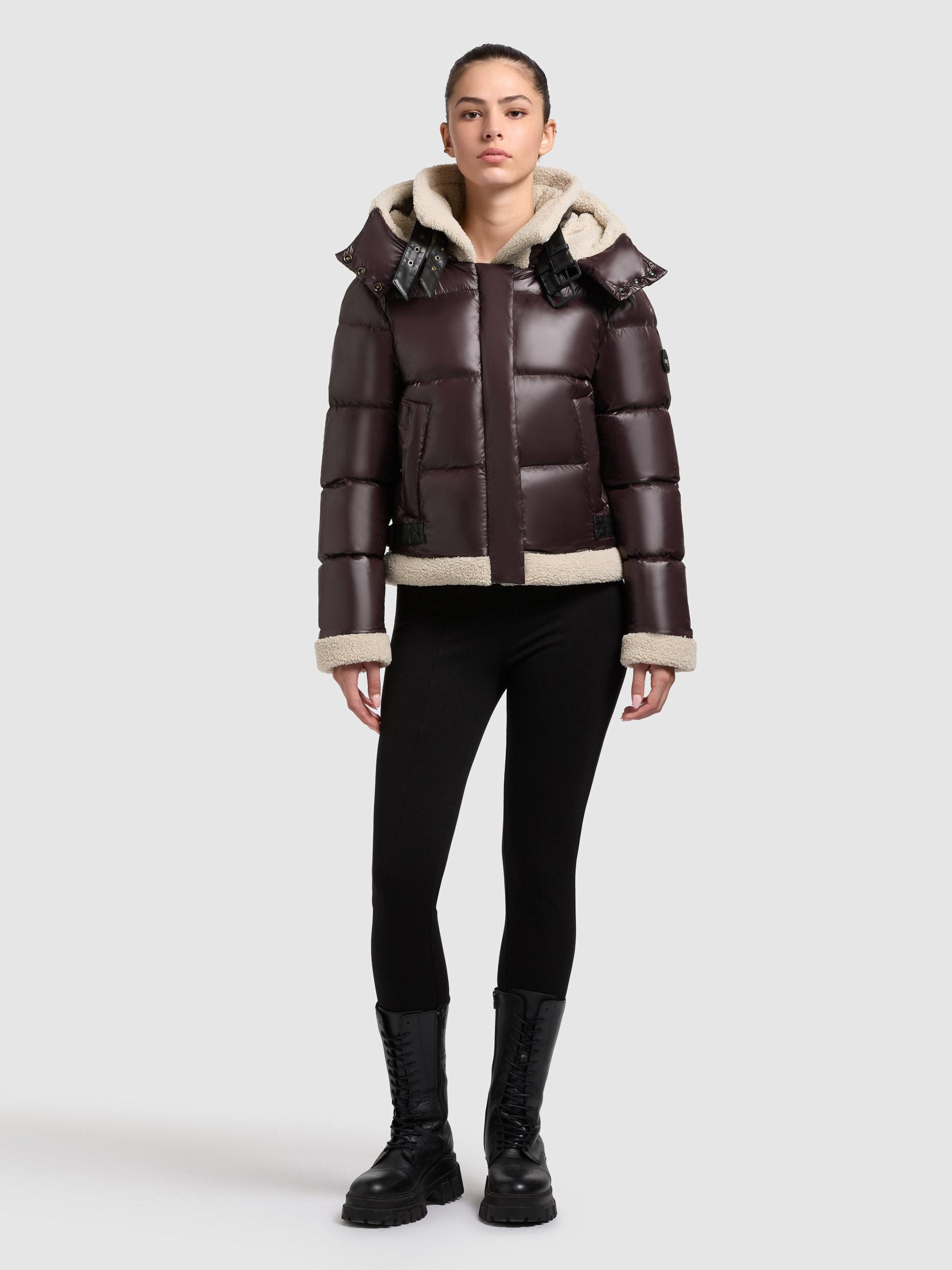 Winterjacke mit Kapuze "Nessie2" Moody Plum