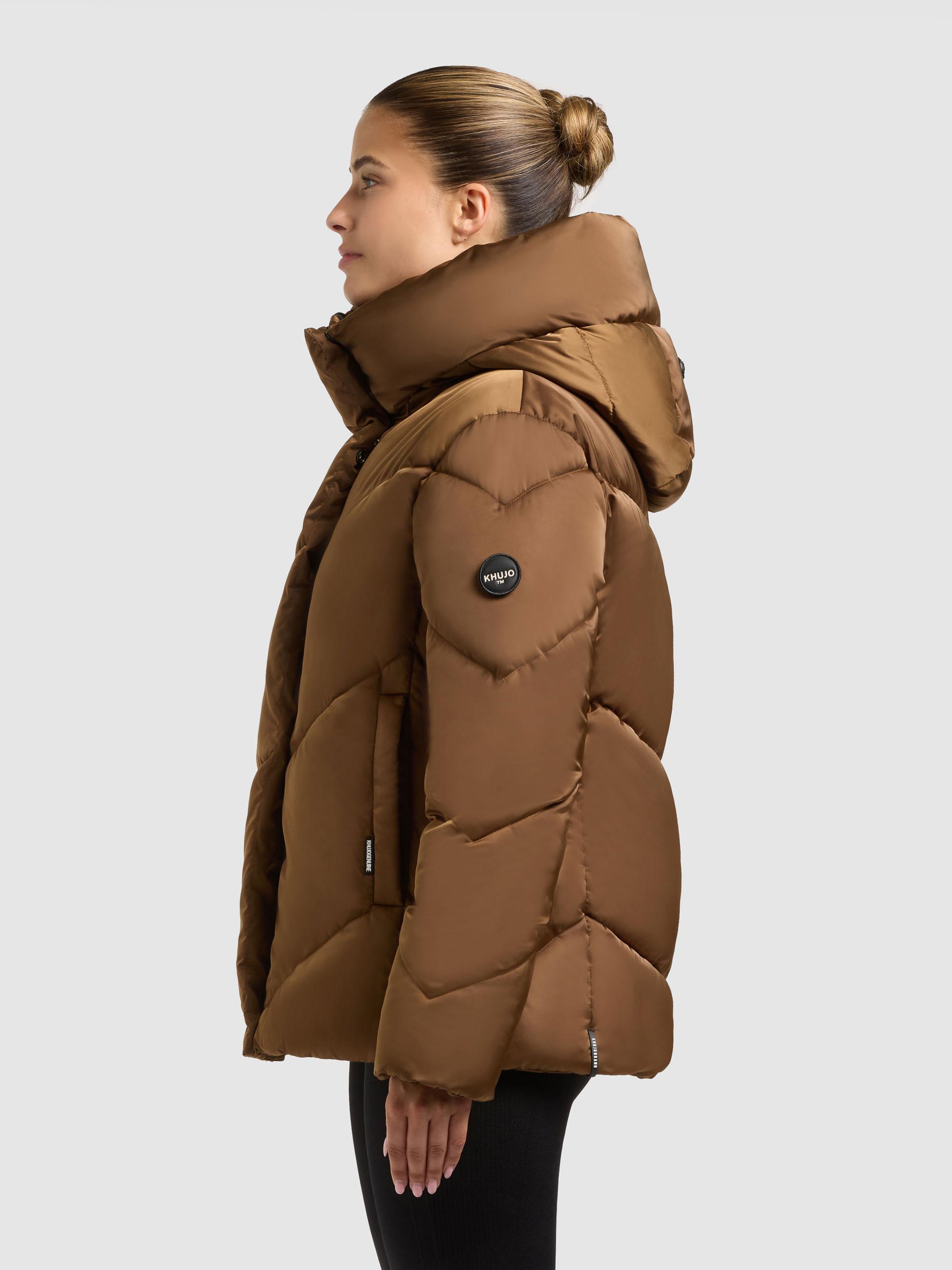 Winterjacke mit Kapuze "Olsa2" Copper Brown