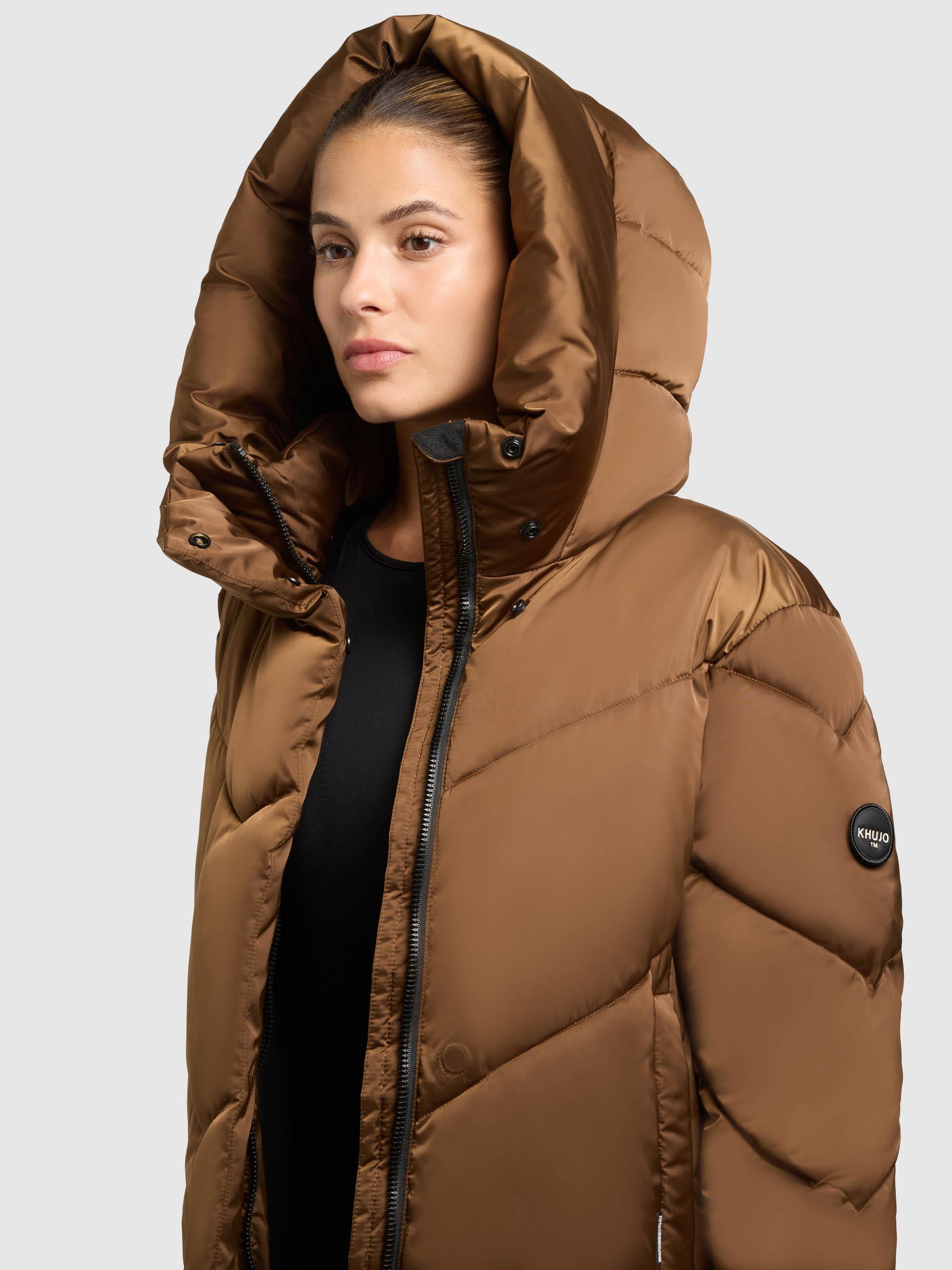 Winterjacke mit Kapuze "Olsa2" Copper Brown