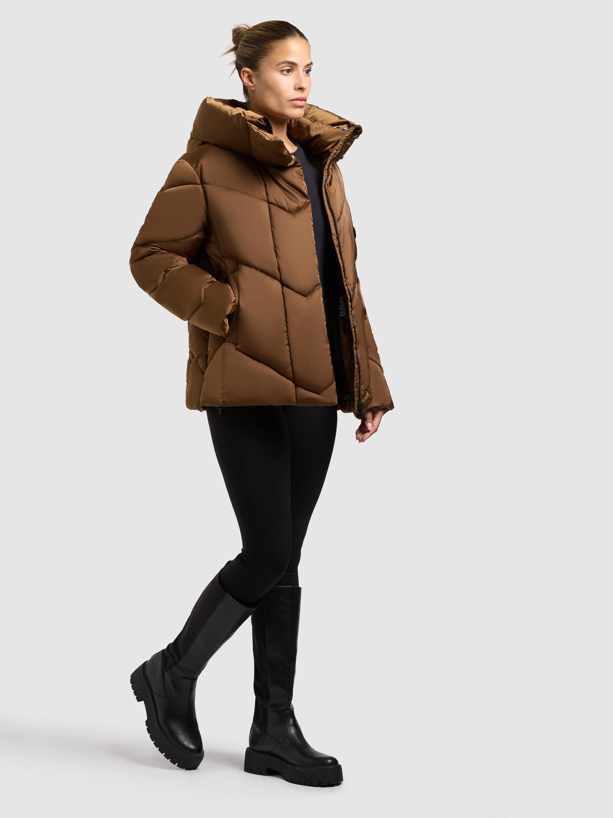 Winterjacke mit Kapuze "Olsa2" Copper Brown