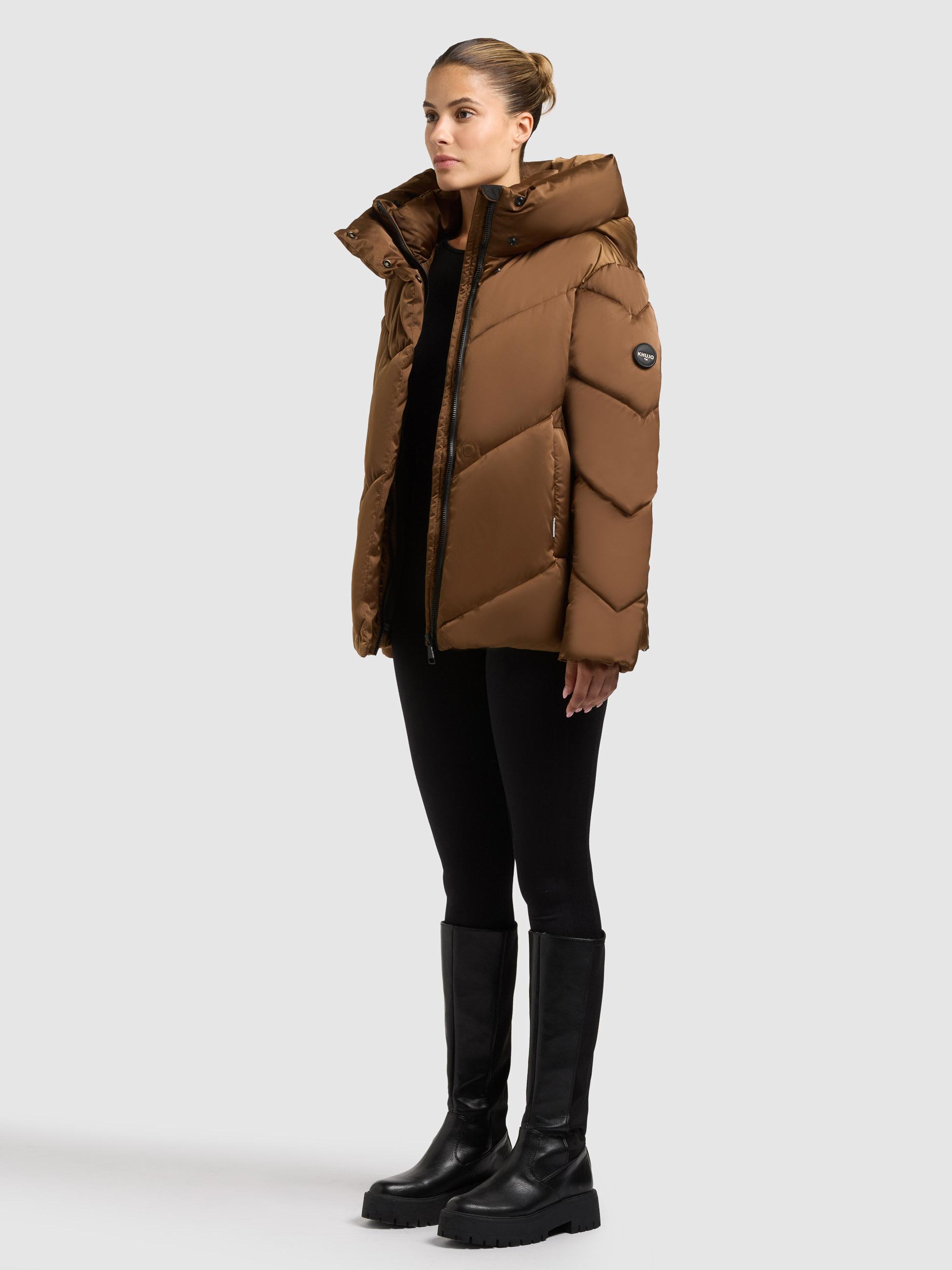 Winterjacke mit Kapuze "Olsa2" Copper Brown