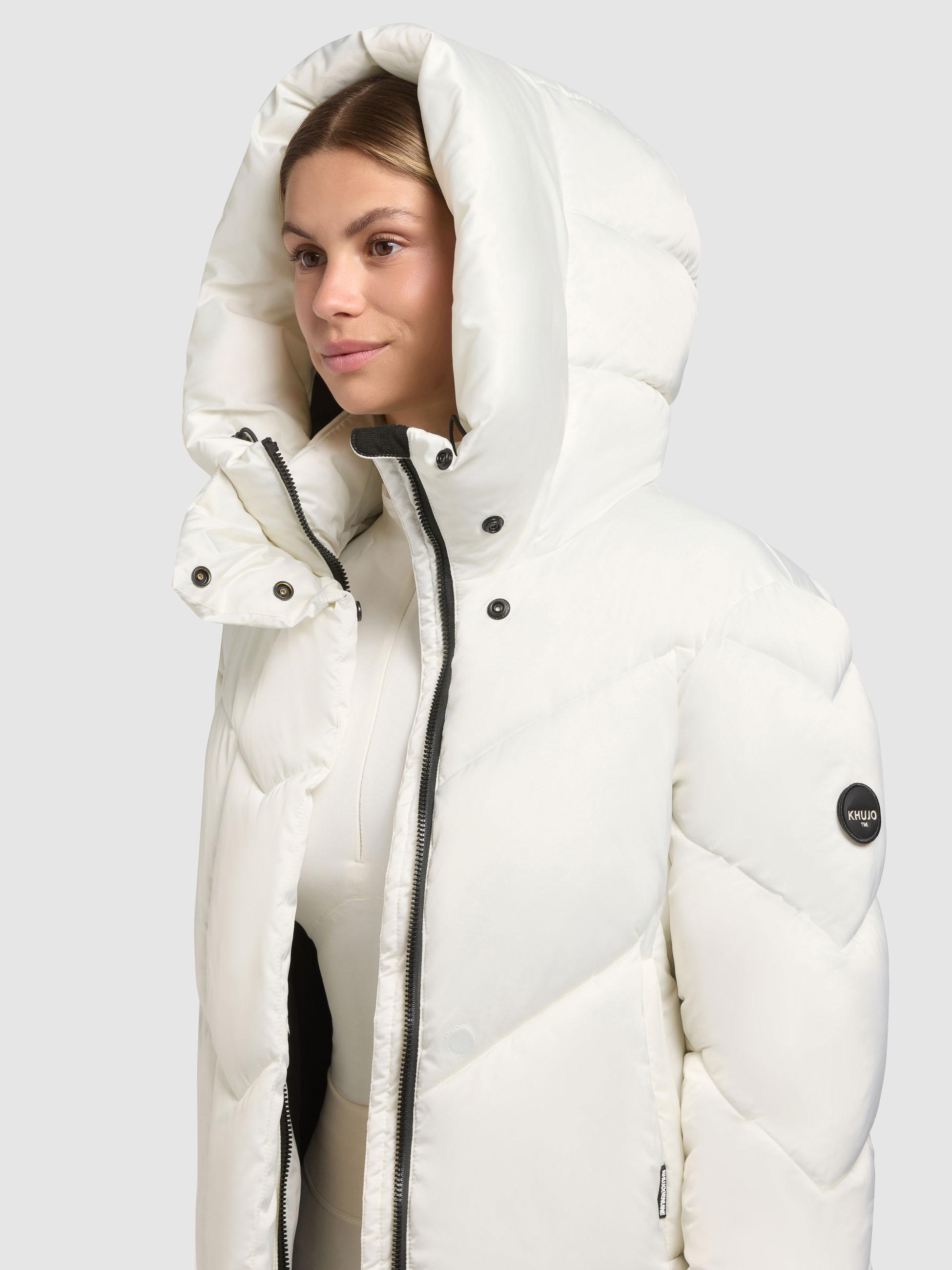Winterjacke mit Kapuze "Olsa2" Luna White