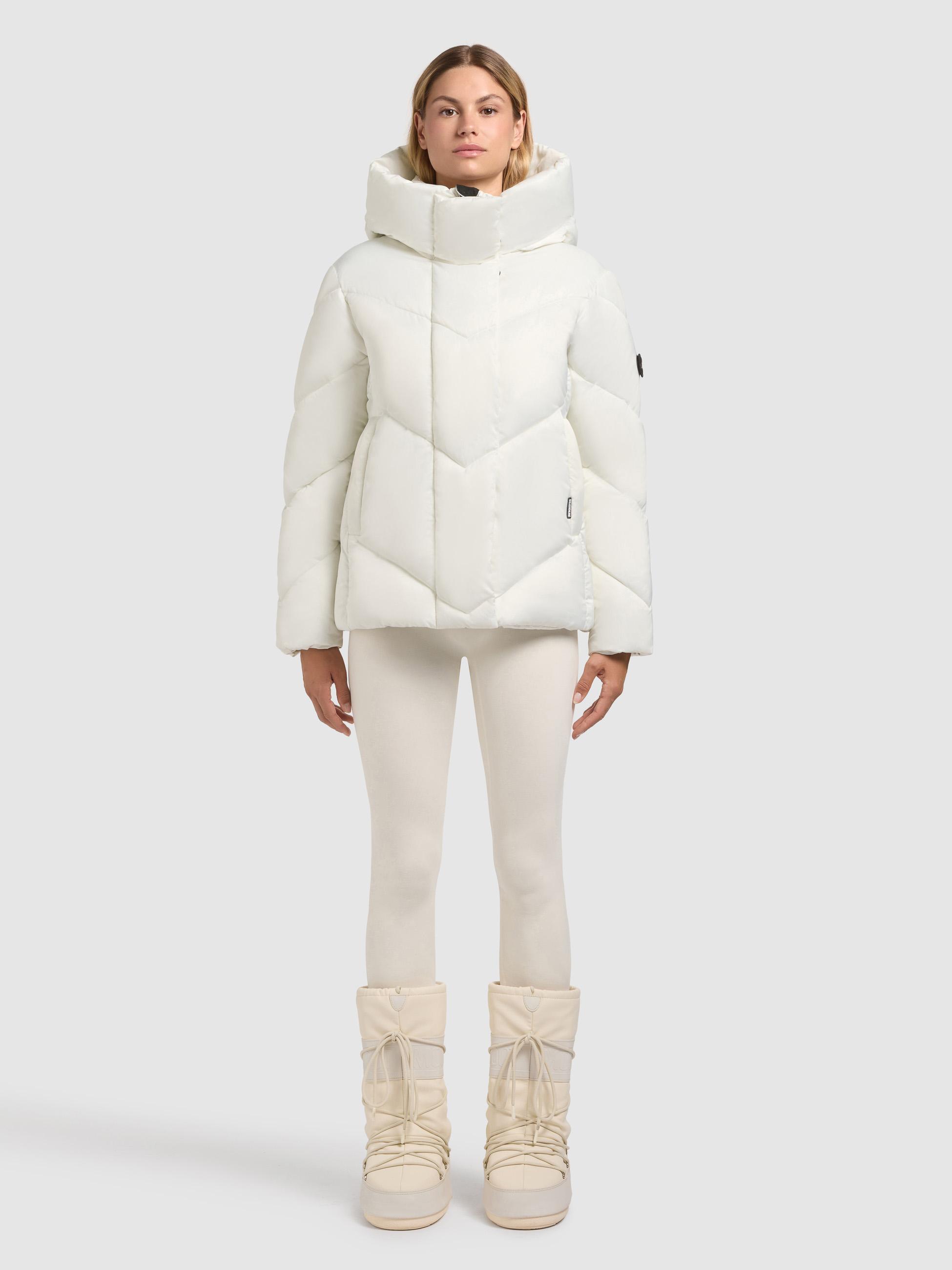 Winterjacke mit Kapuze "Olsa2" Luna White