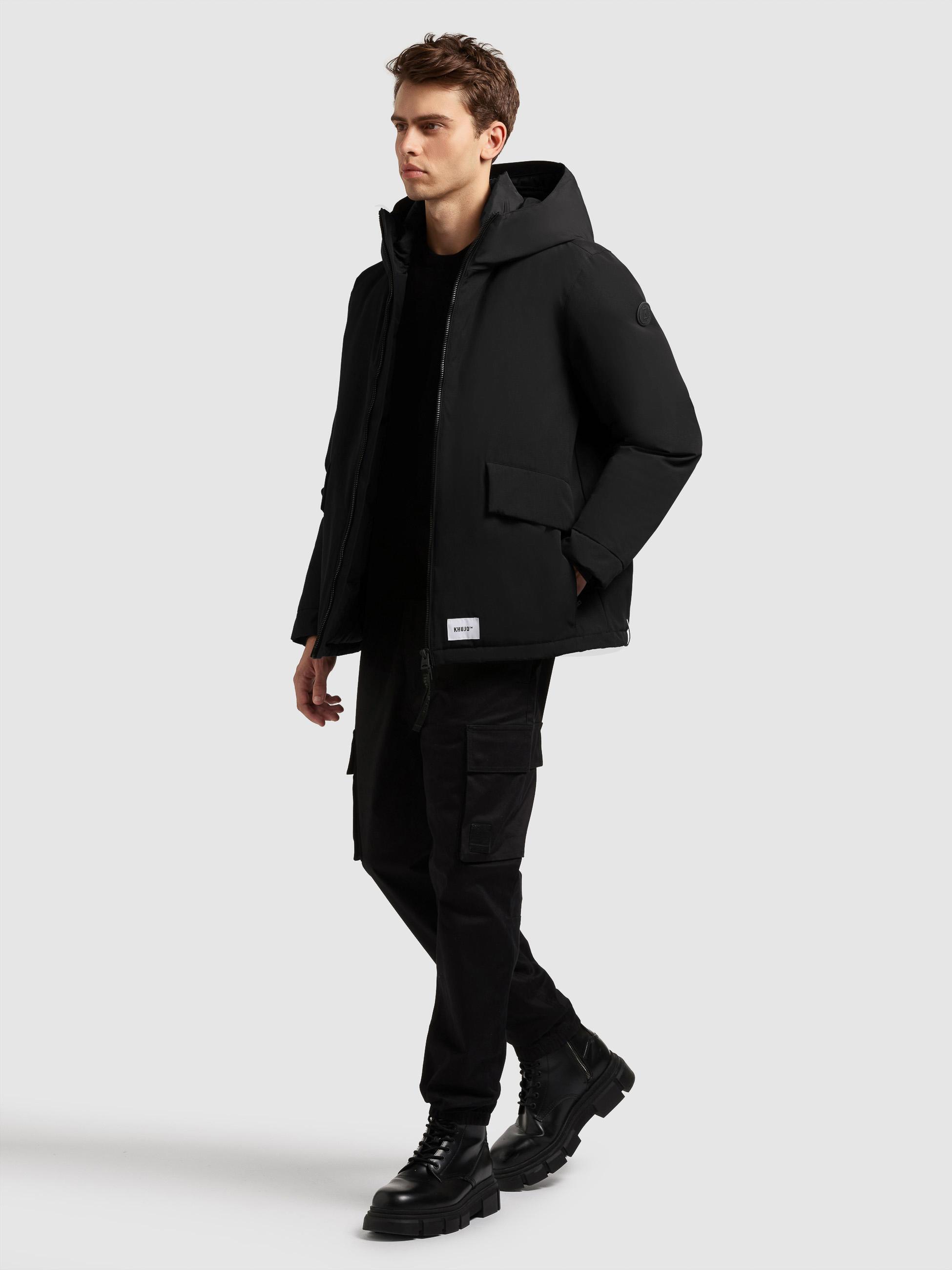 Winterjacke mit großen Pattentaschen "Oreg" Black