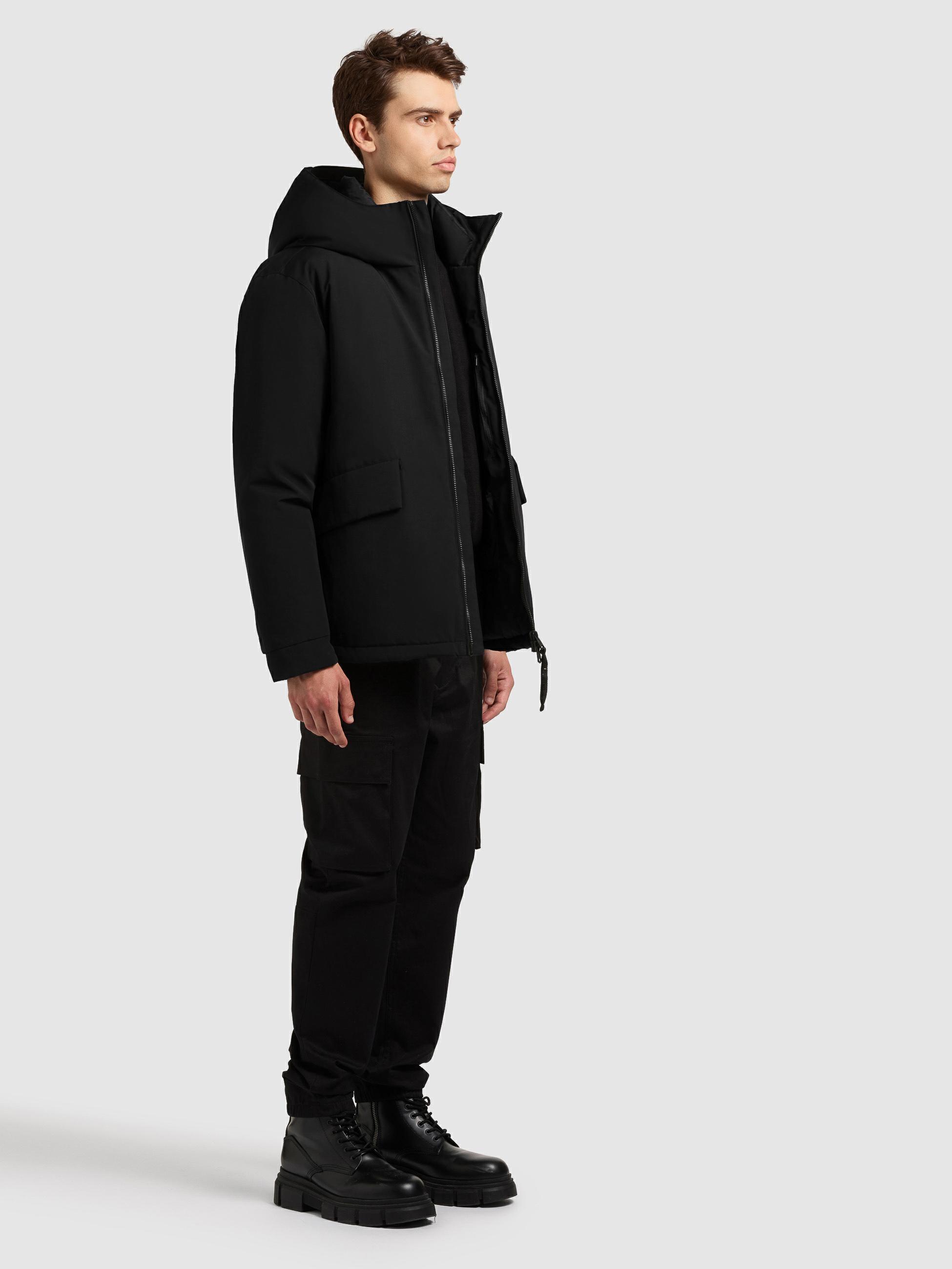 Winterjacke mit großen Pattentaschen "Oreg" Black