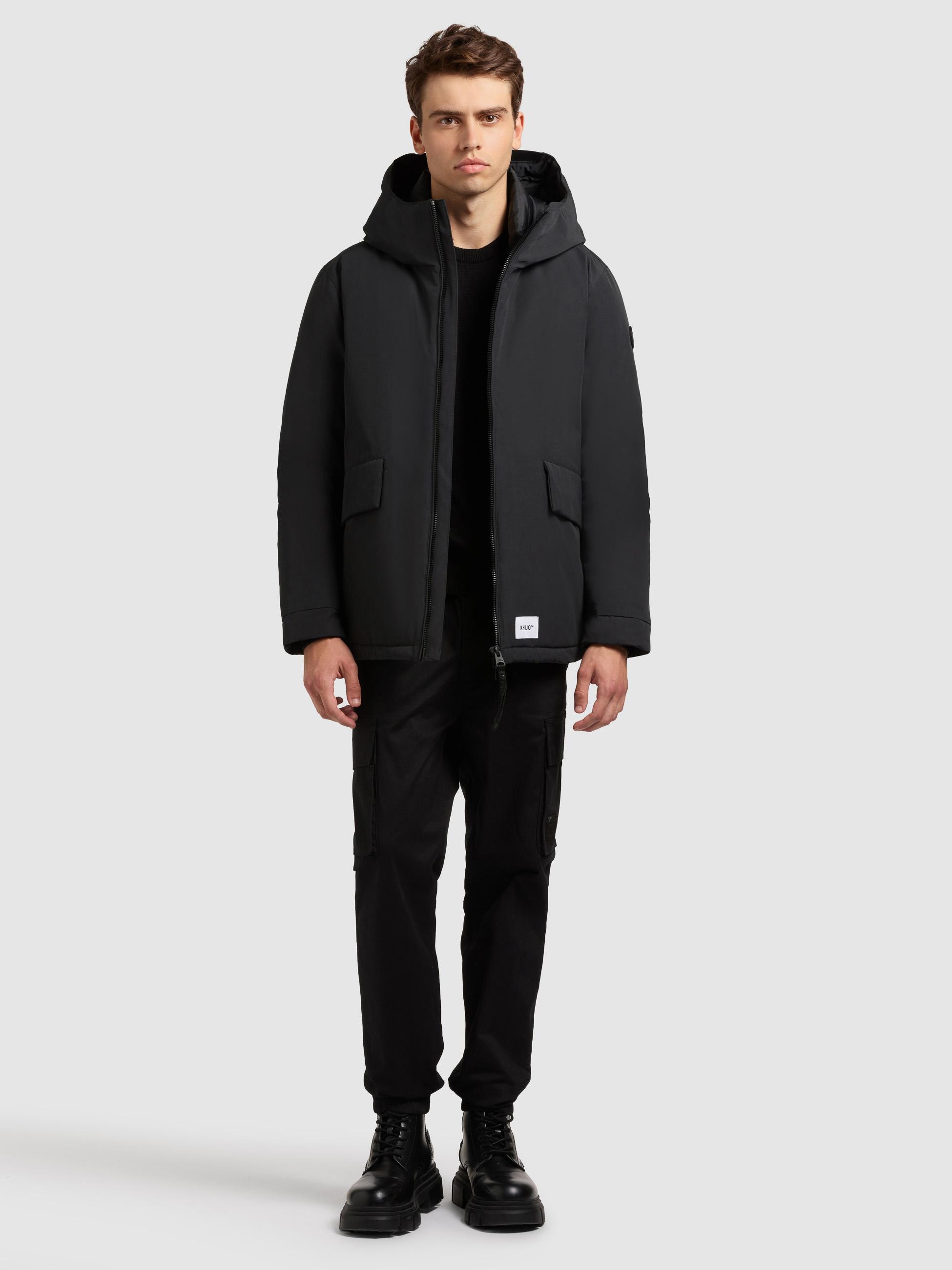 Winterjacke mit großen Pattentaschen "Oreg" Port Blue