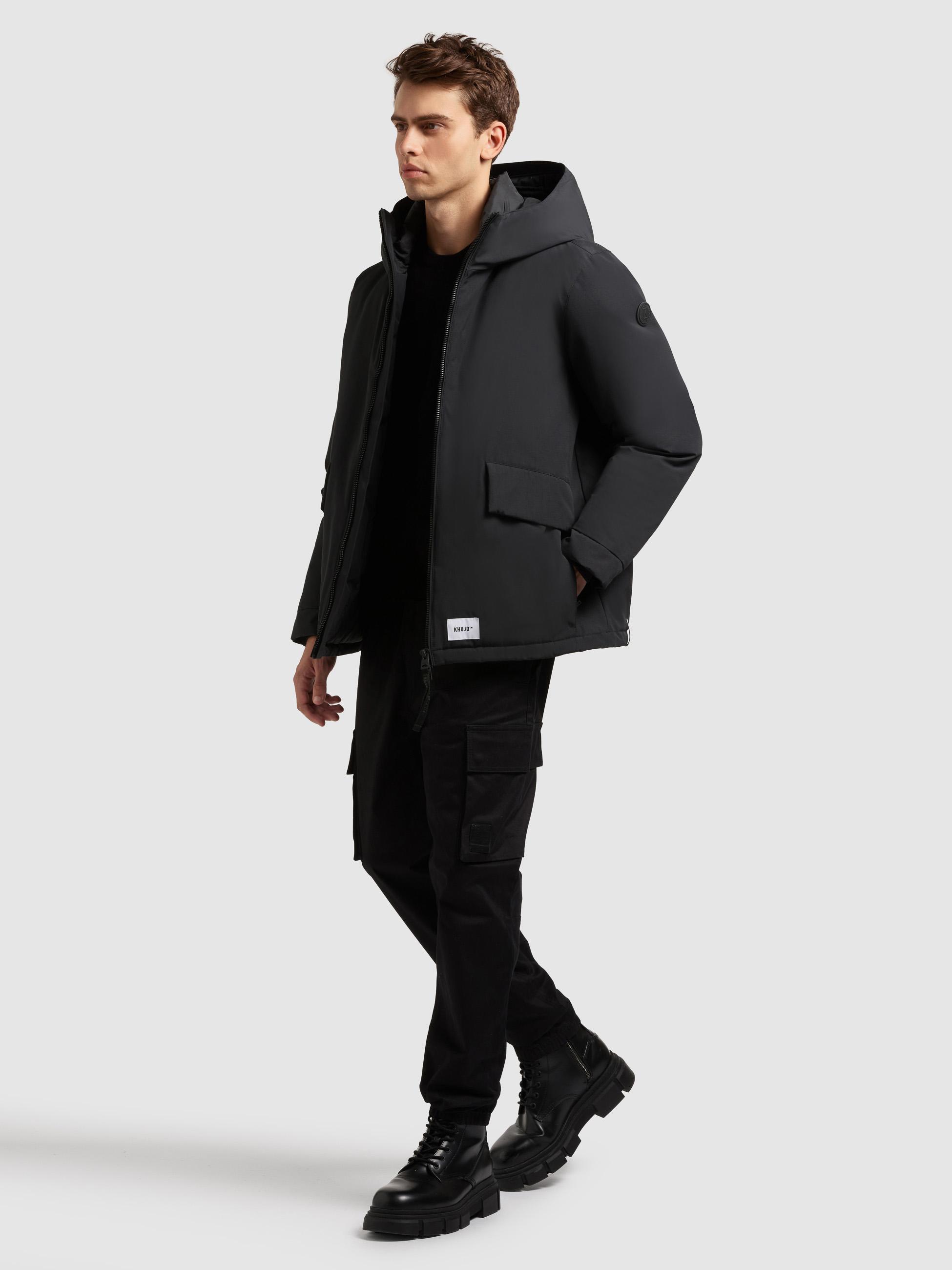 Winterjacke mit großen Pattentaschen "Oreg" Port Blue