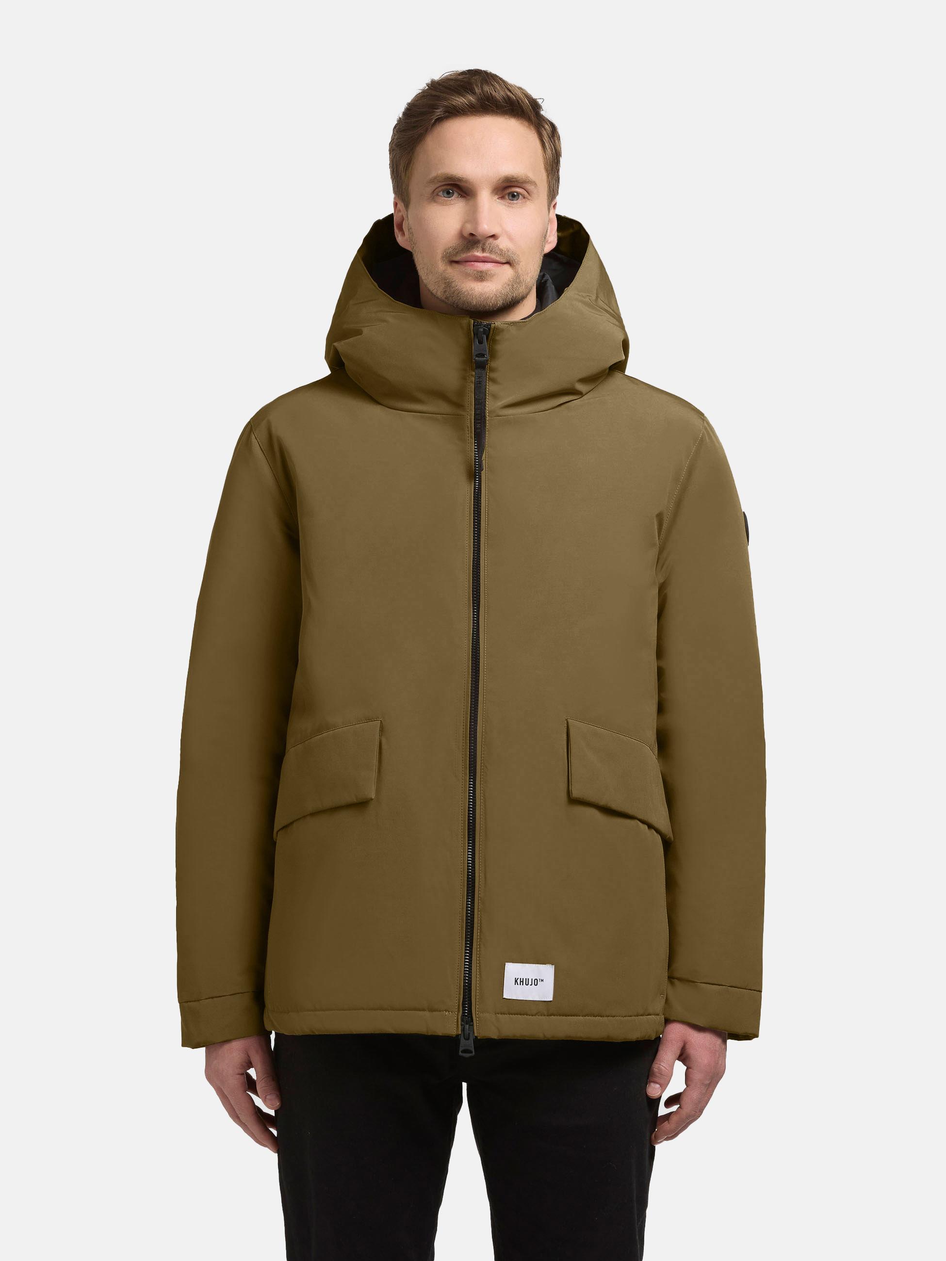 Winterjacke mit großen Pattentaschen "Oreg" Scrub Green