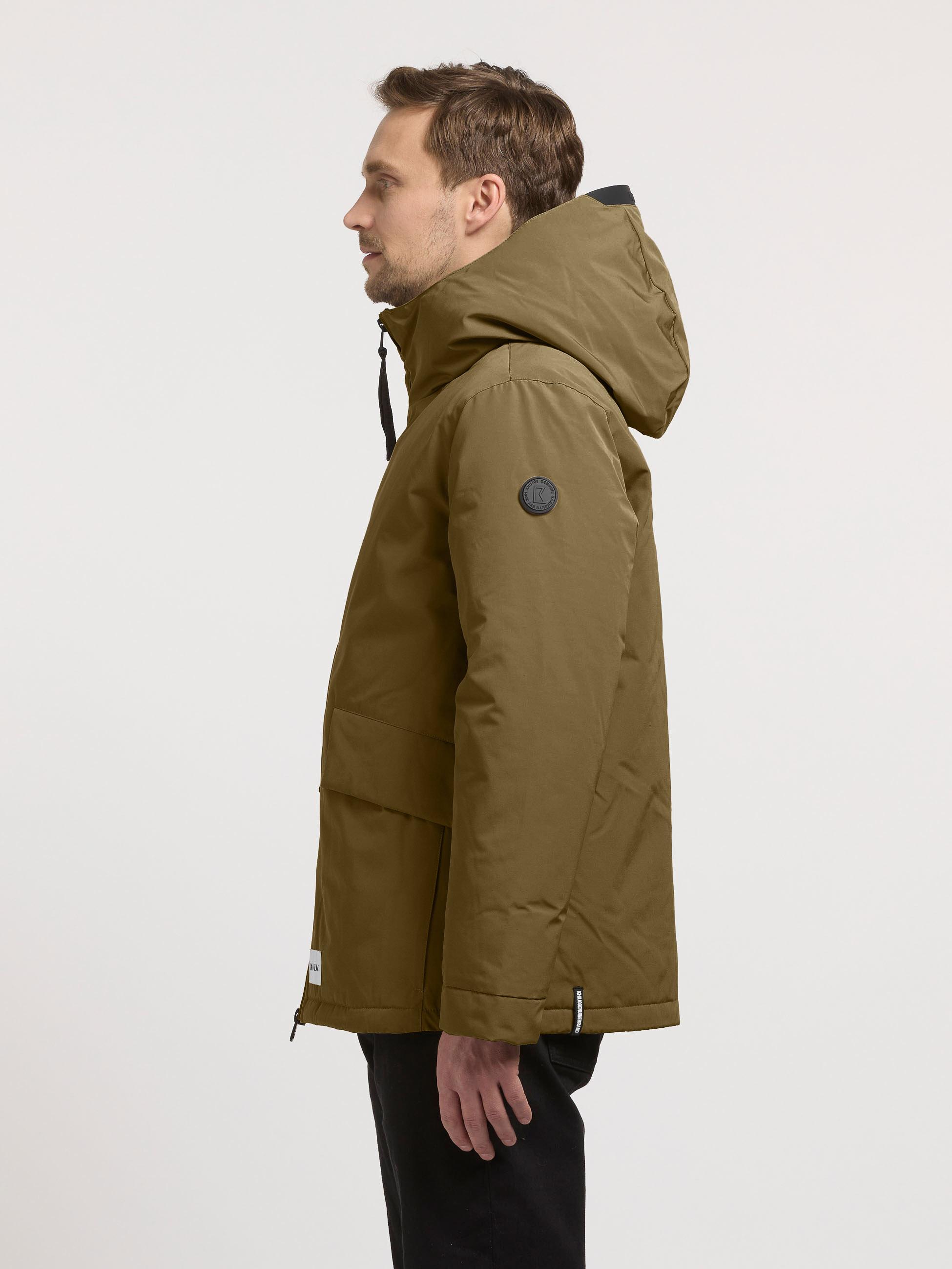 Winterjacke mit großen Pattentaschen "Oreg" Scrub Green