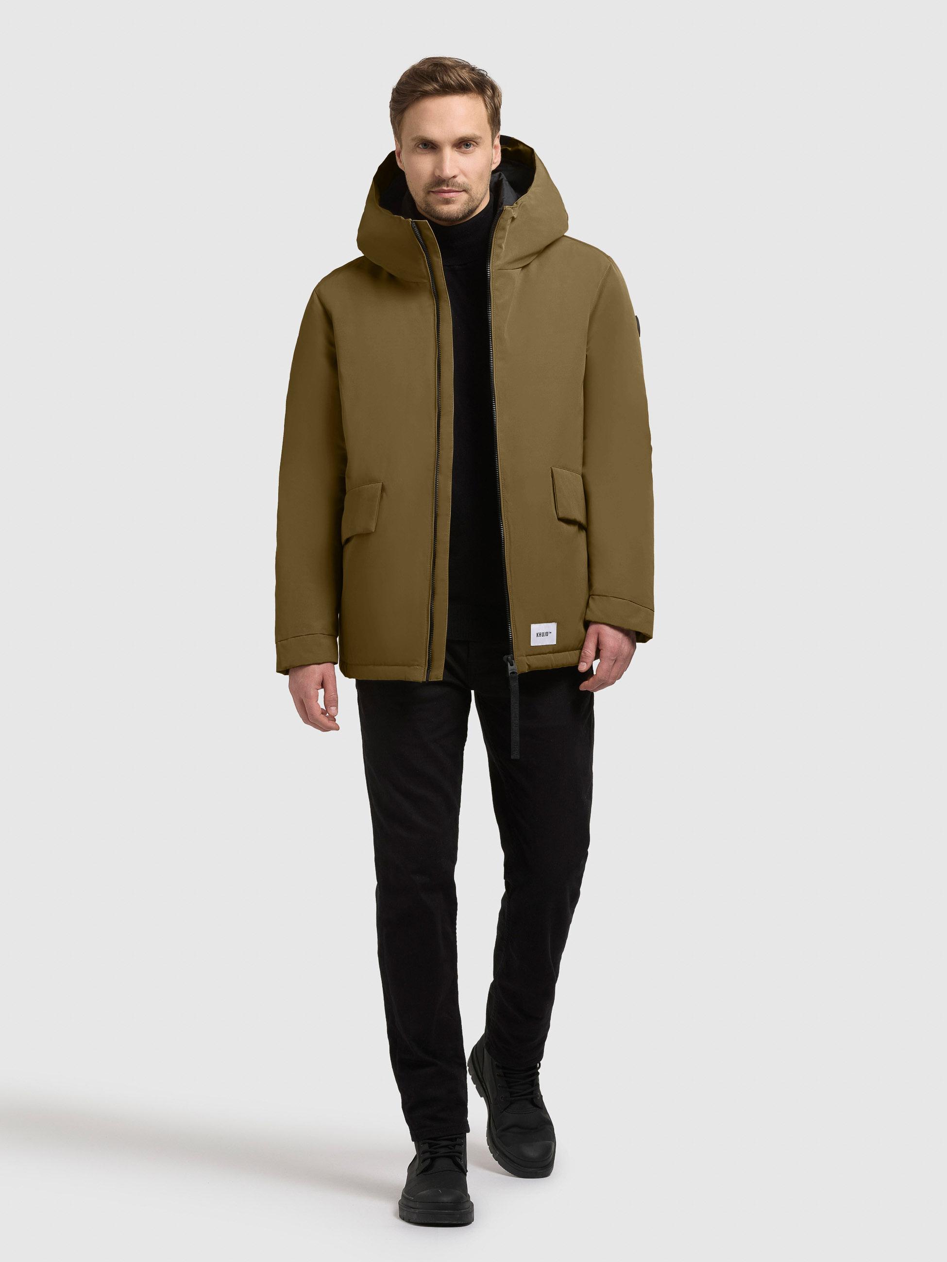 Winterjacke mit großen Pattentaschen "Oreg" Scrub Green