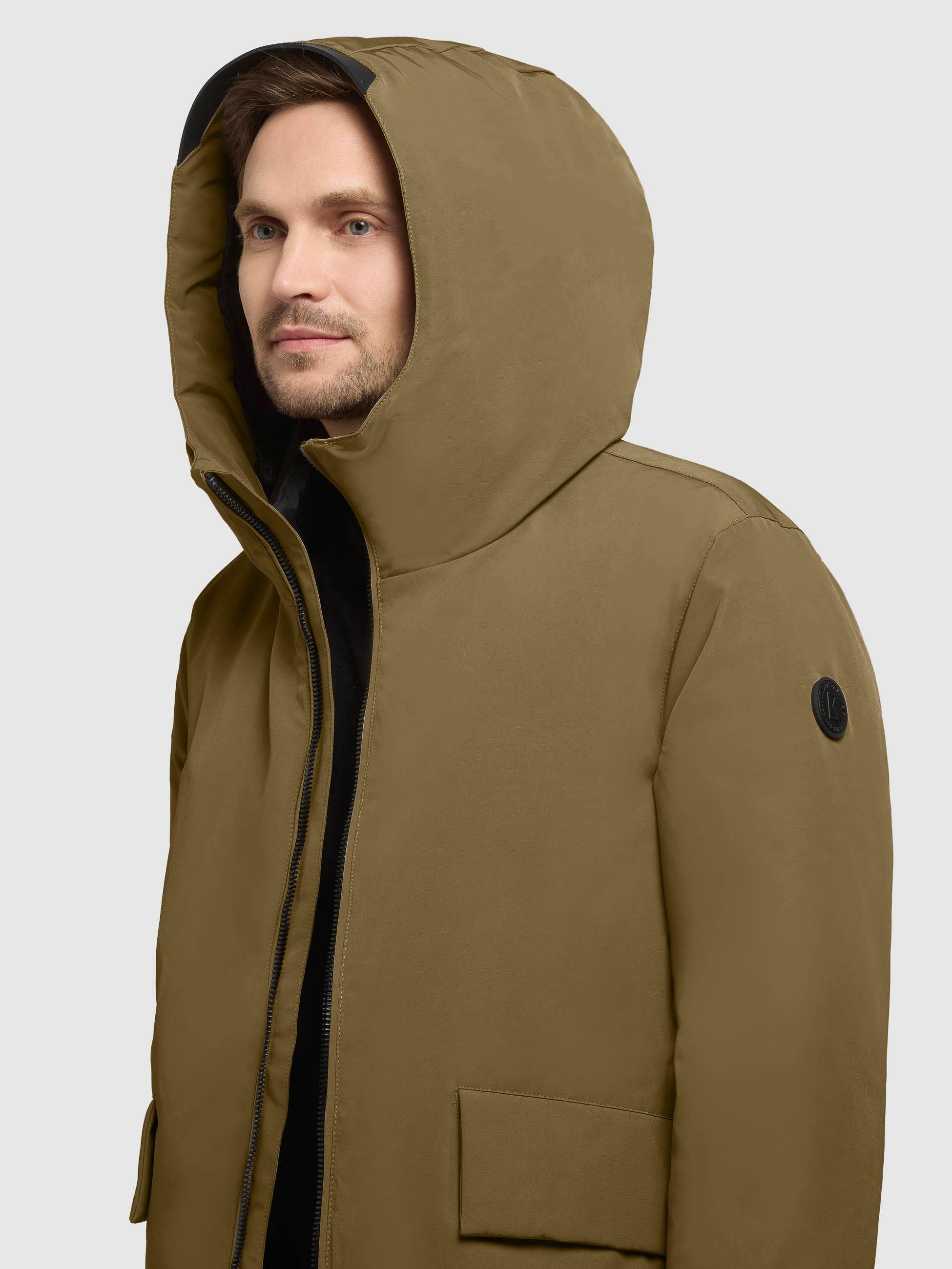 Winterjacke mit großen Pattentaschen "Oreg" Scrub Green