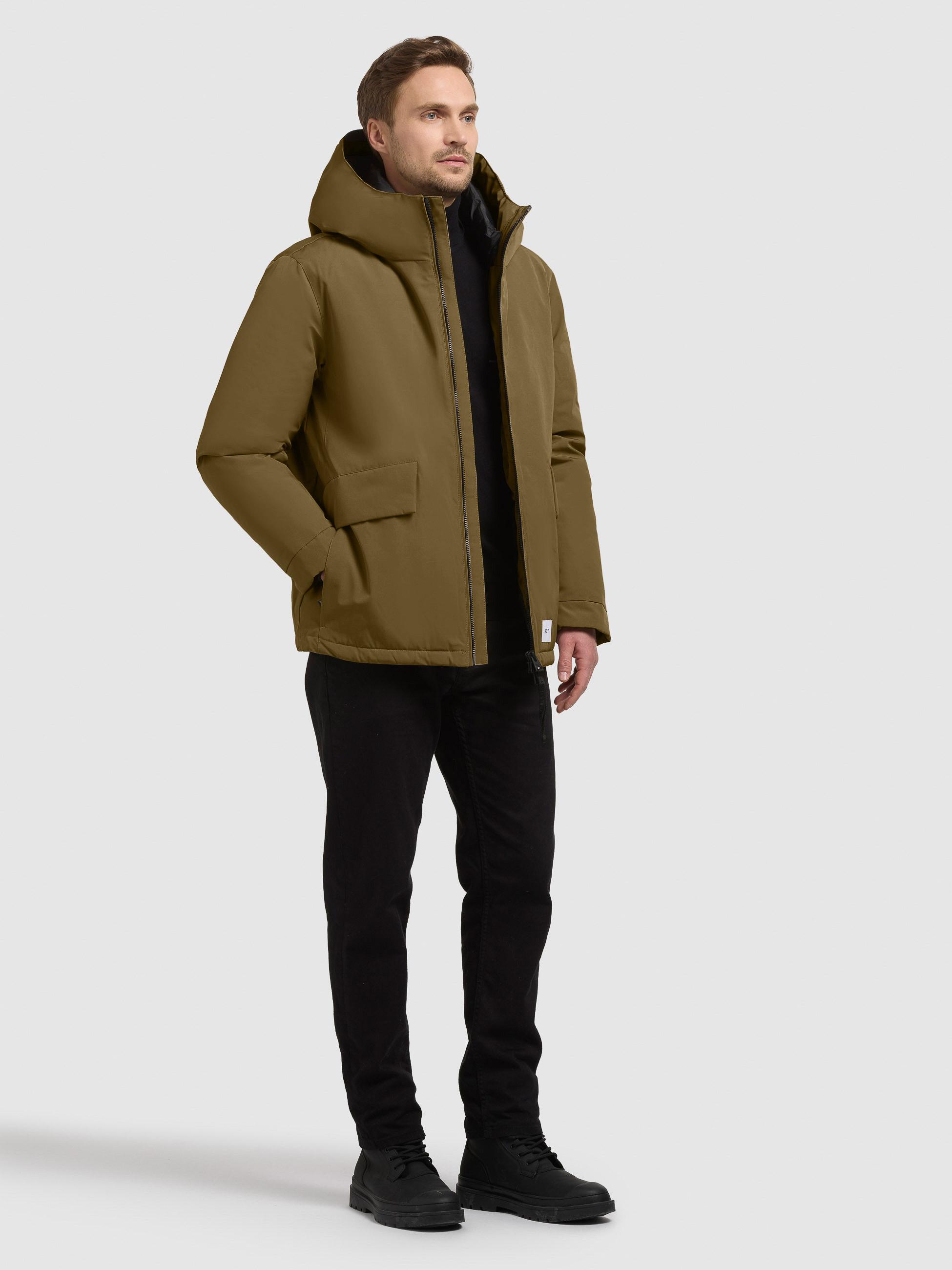 Winterjacke mit großen Pattentaschen "Oreg" Scrub Green