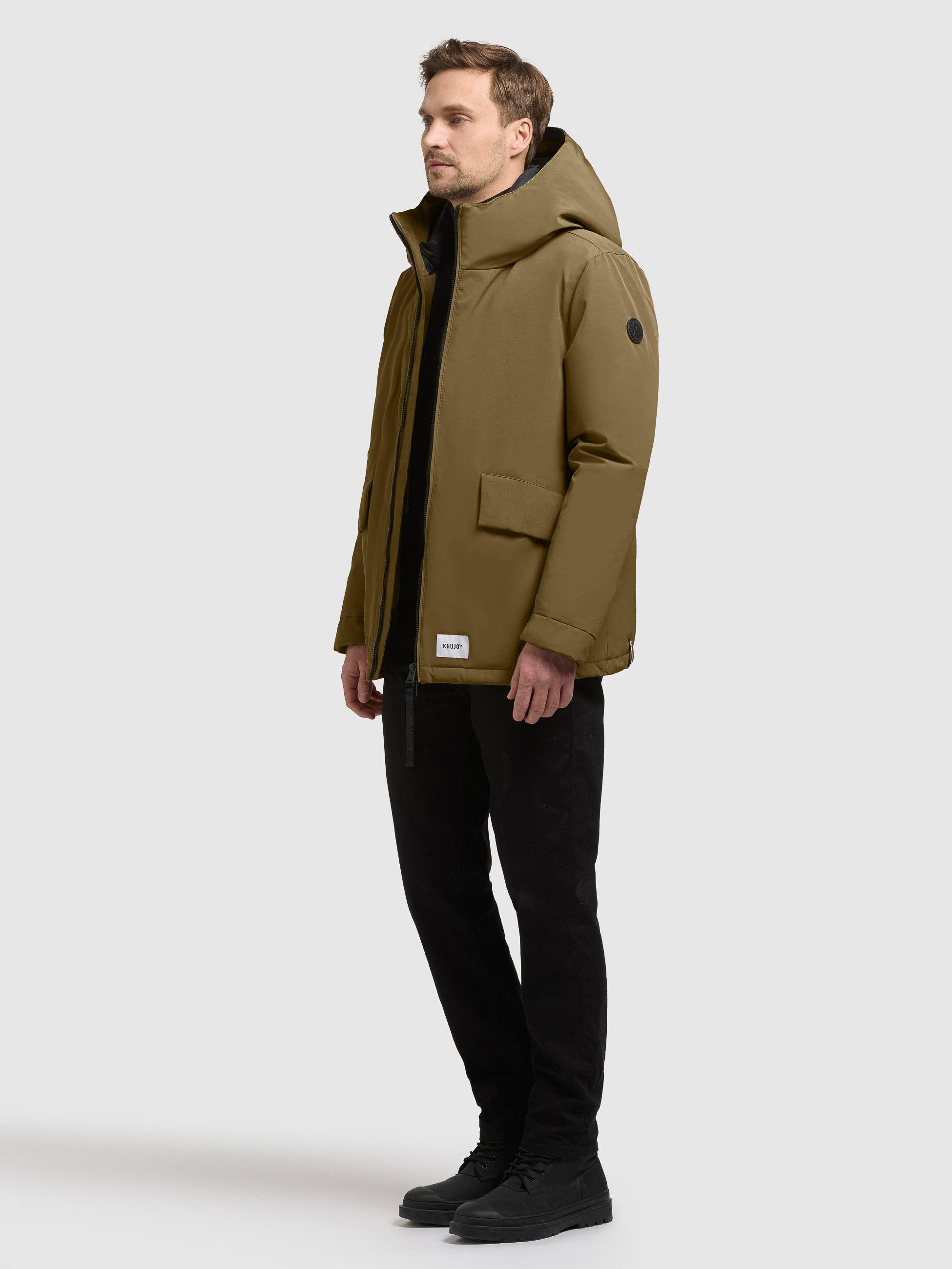 Winterjacke mit großen Pattentaschen "Oreg" Scrub Green