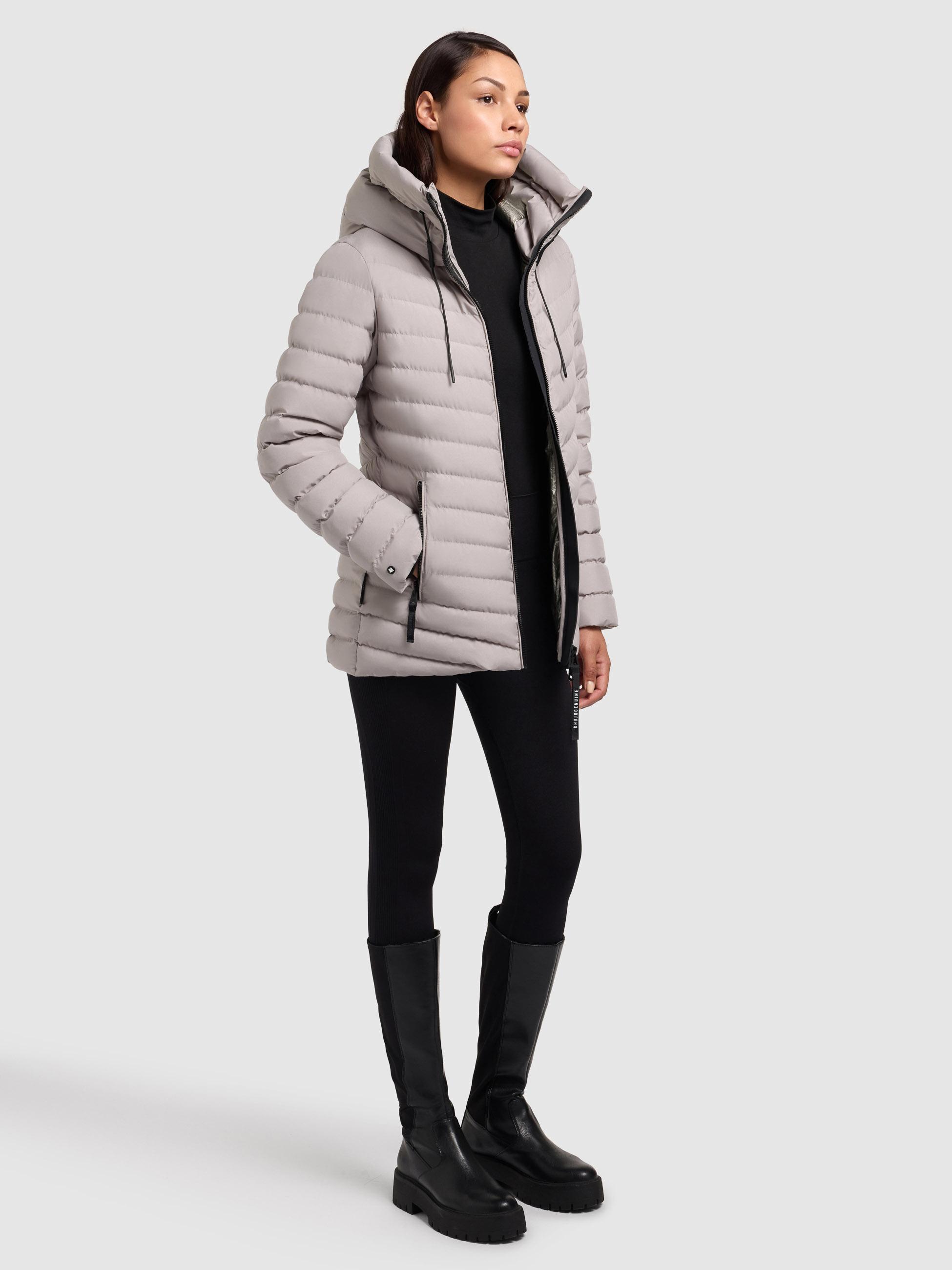 Winter Steppjacke mit Kapuze Pace-YM Blizzard Grey