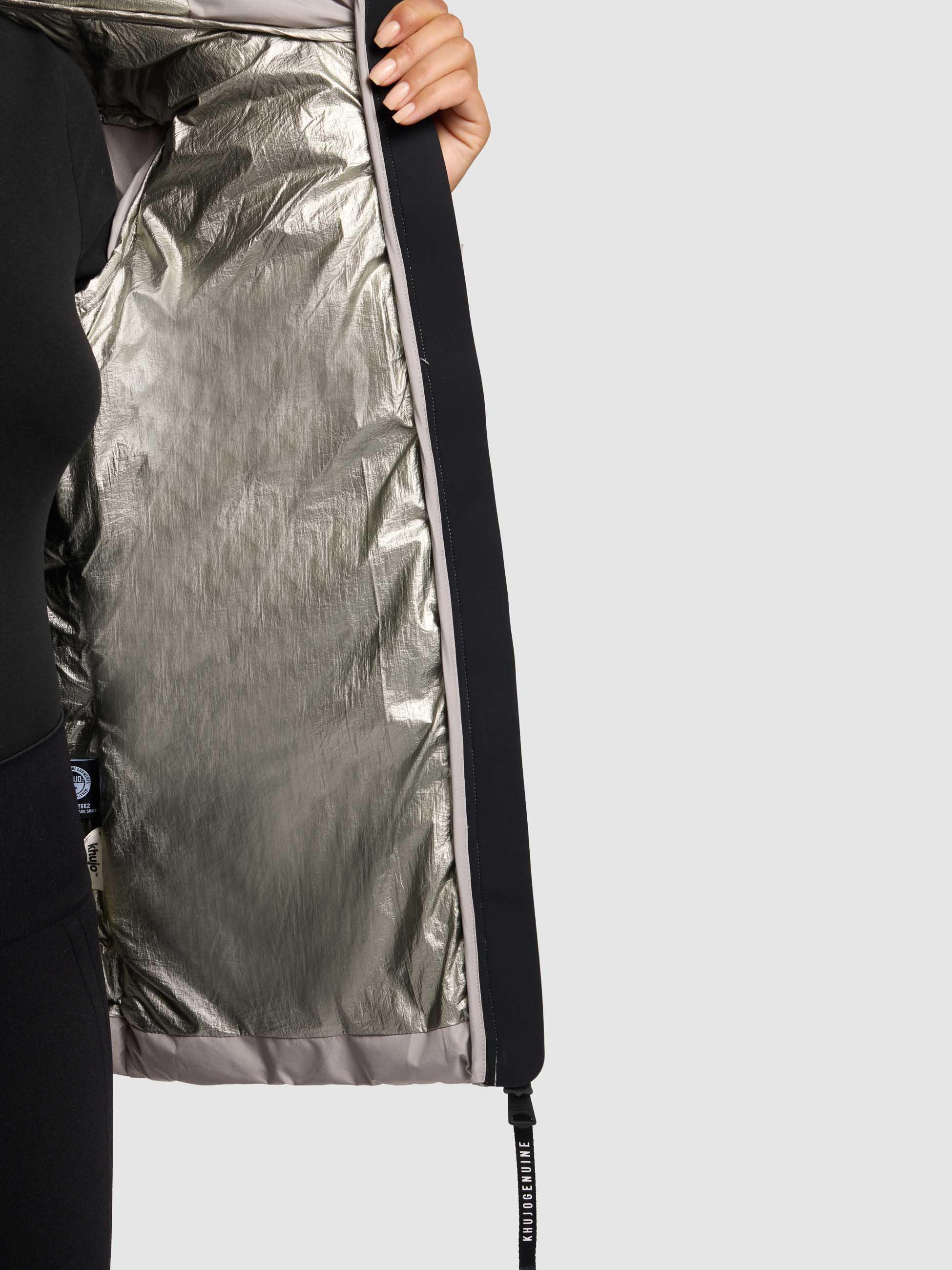 Winter Steppjacke mit Kapuze Pace-YM Blizzard Grey