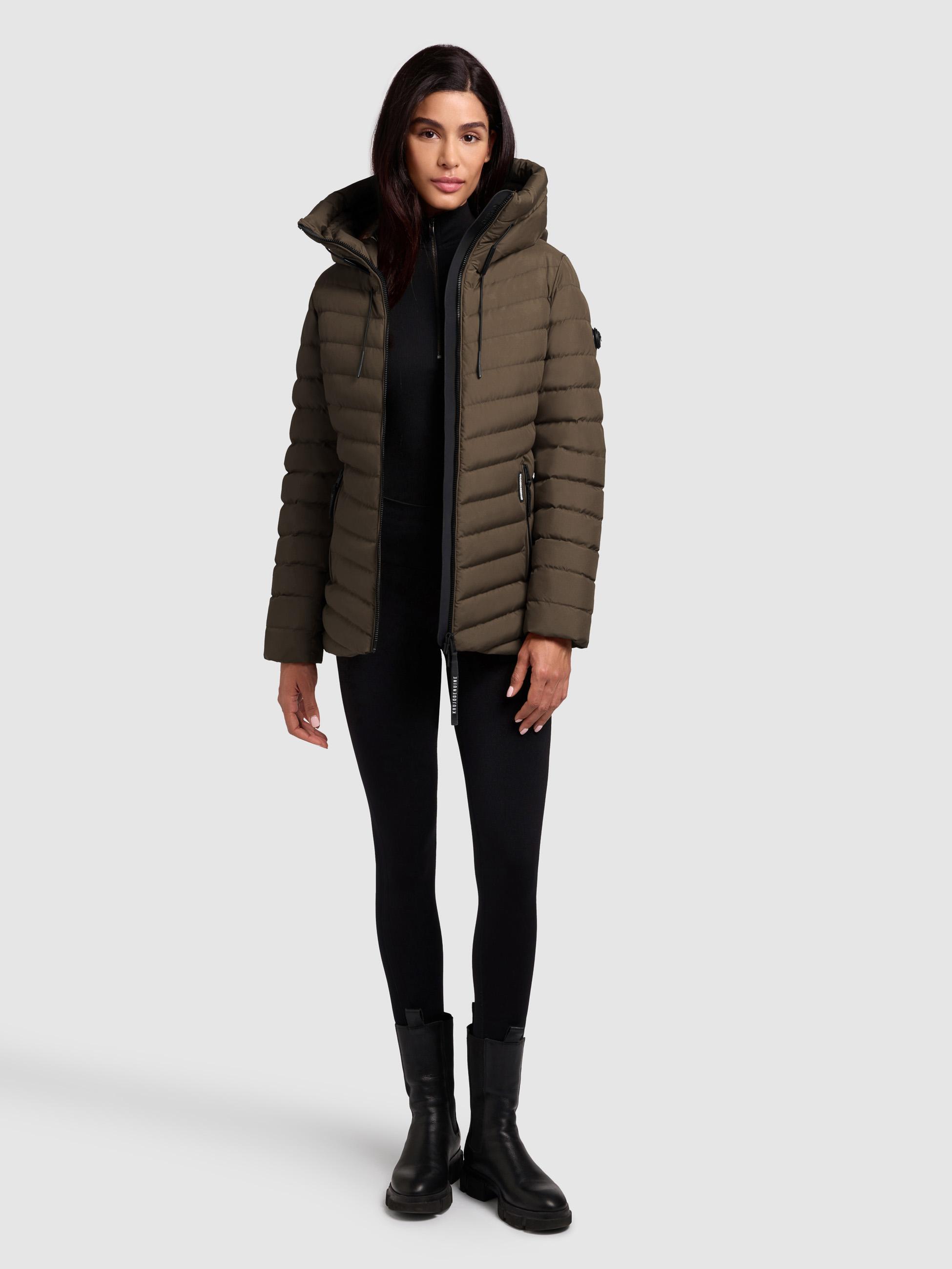 Winter Steppjacke mit Kapuze Pace-YM Dark Green