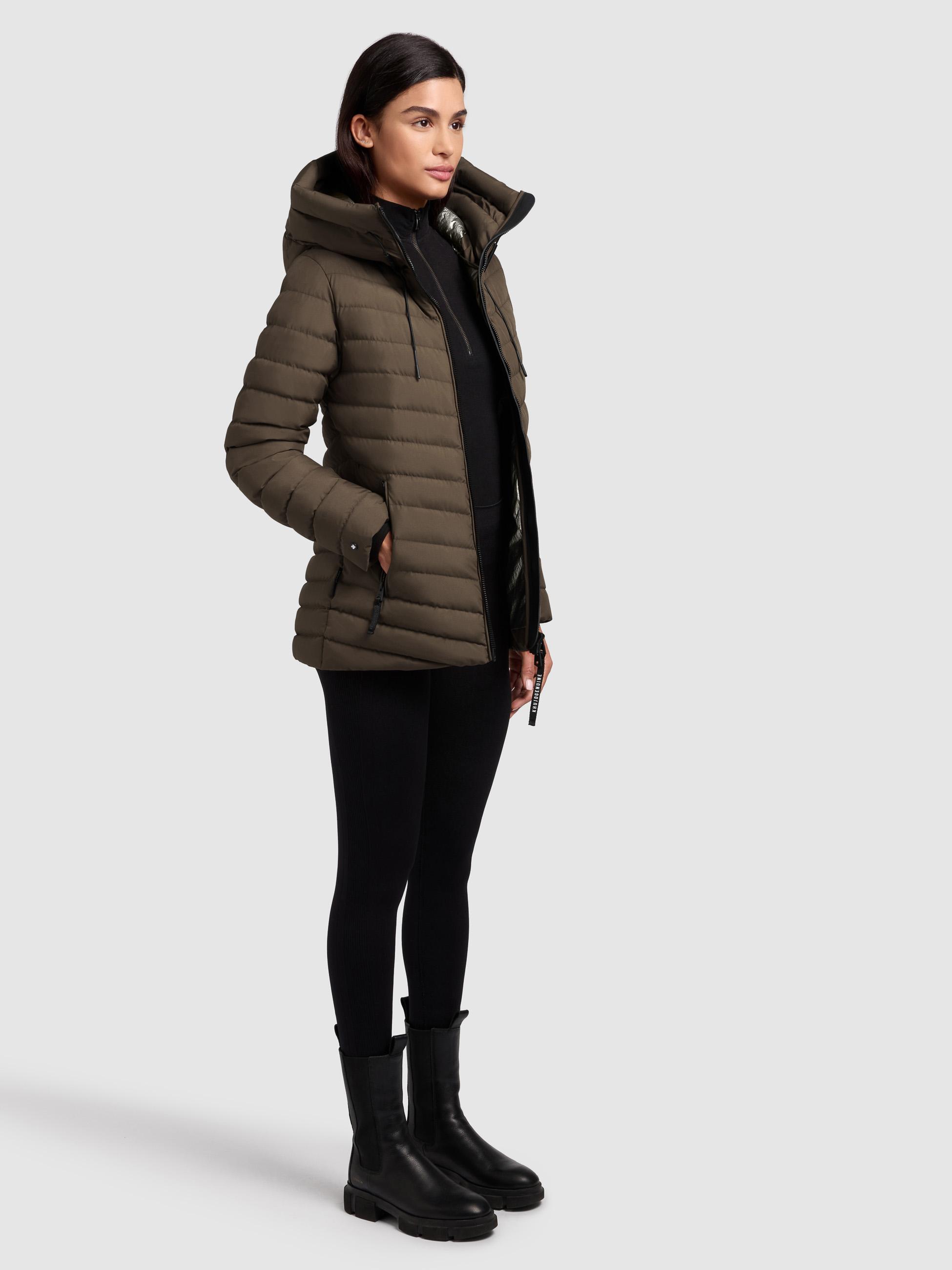 Winter Steppjacke mit Kapuze Pace-YM Dark Green
