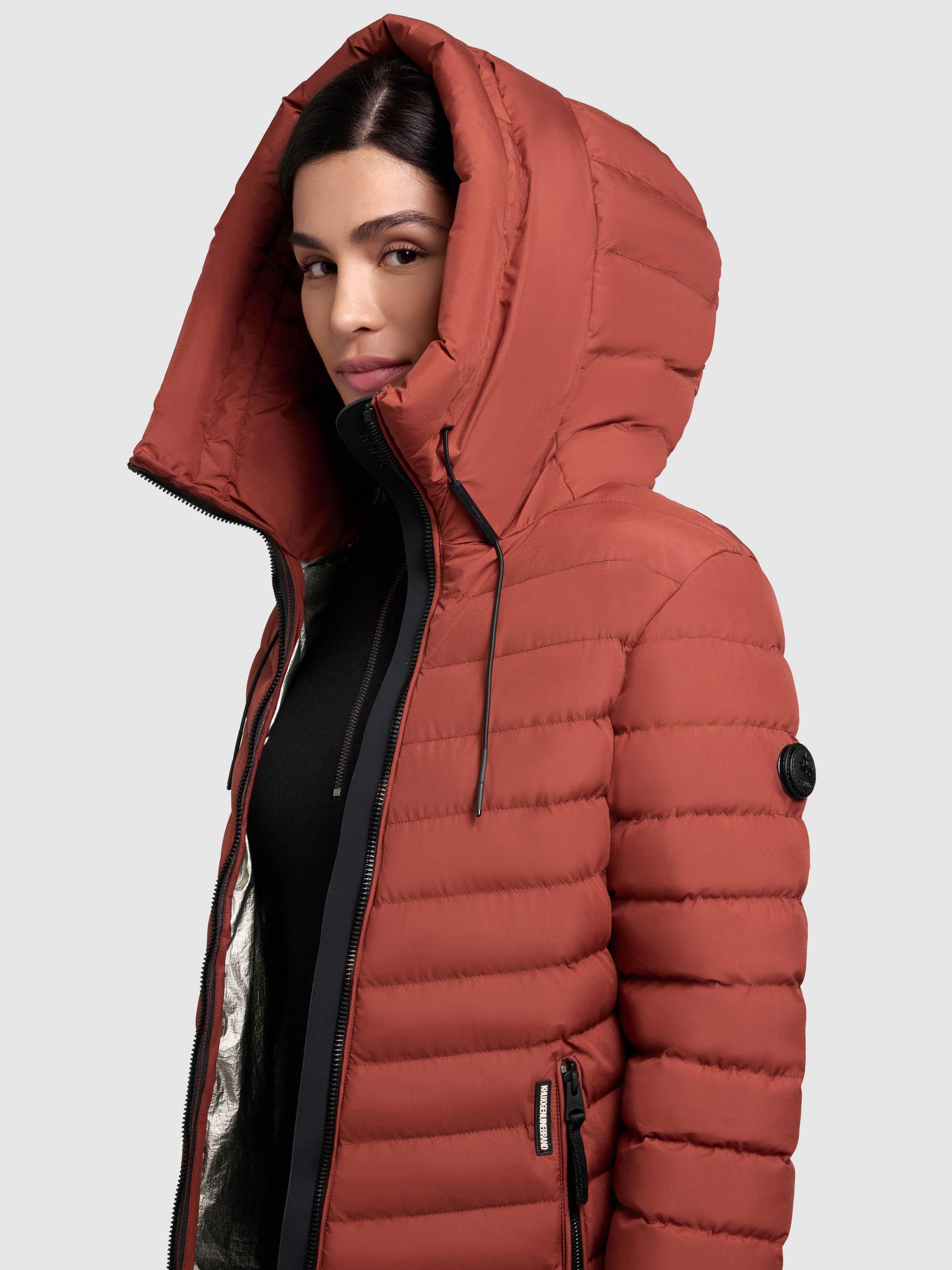 Winter Steppjacke mit Kapuze Pace-YM Dark Red