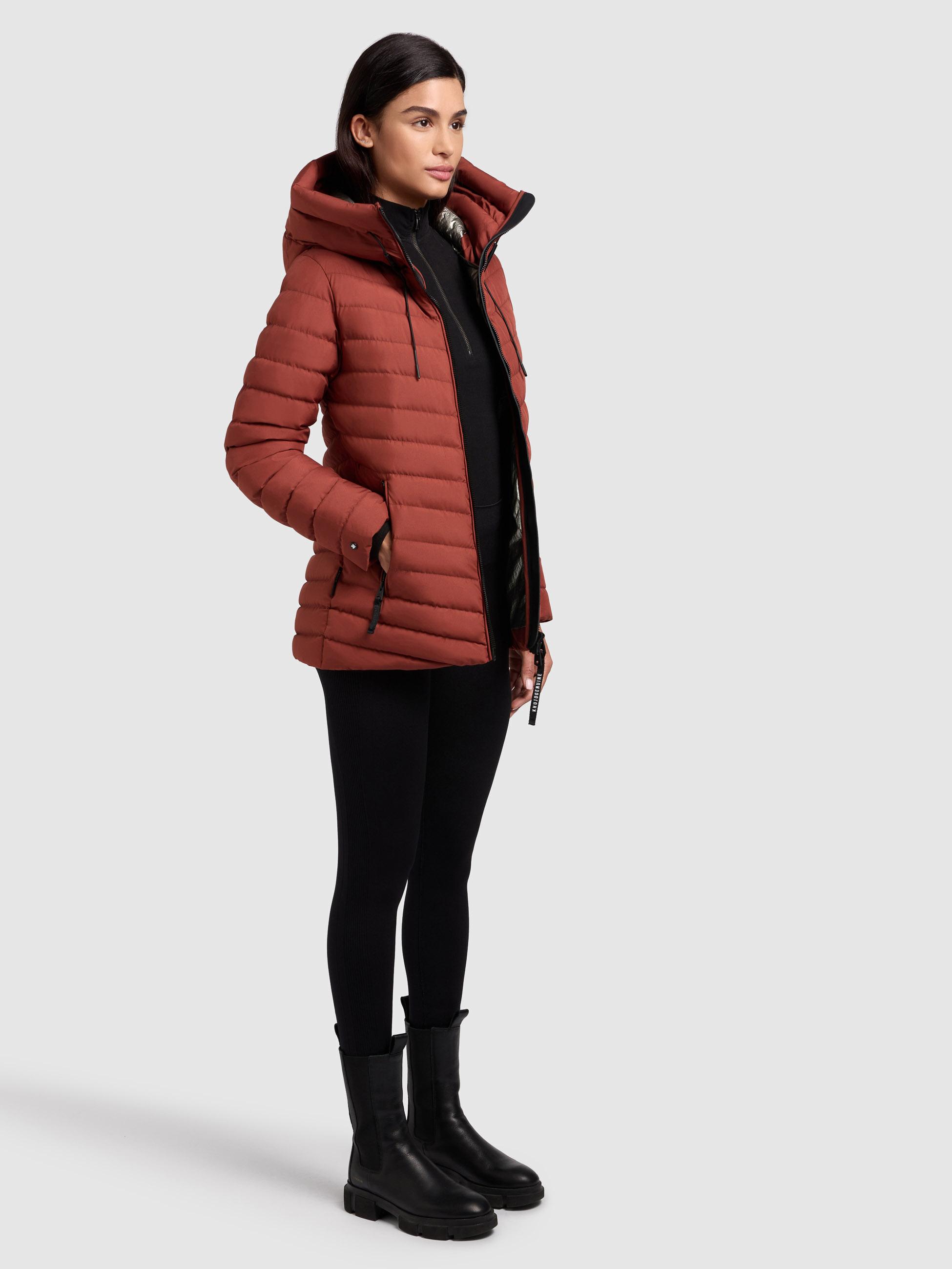 Winter Steppjacke mit Kapuze Pace-YM Dark Red