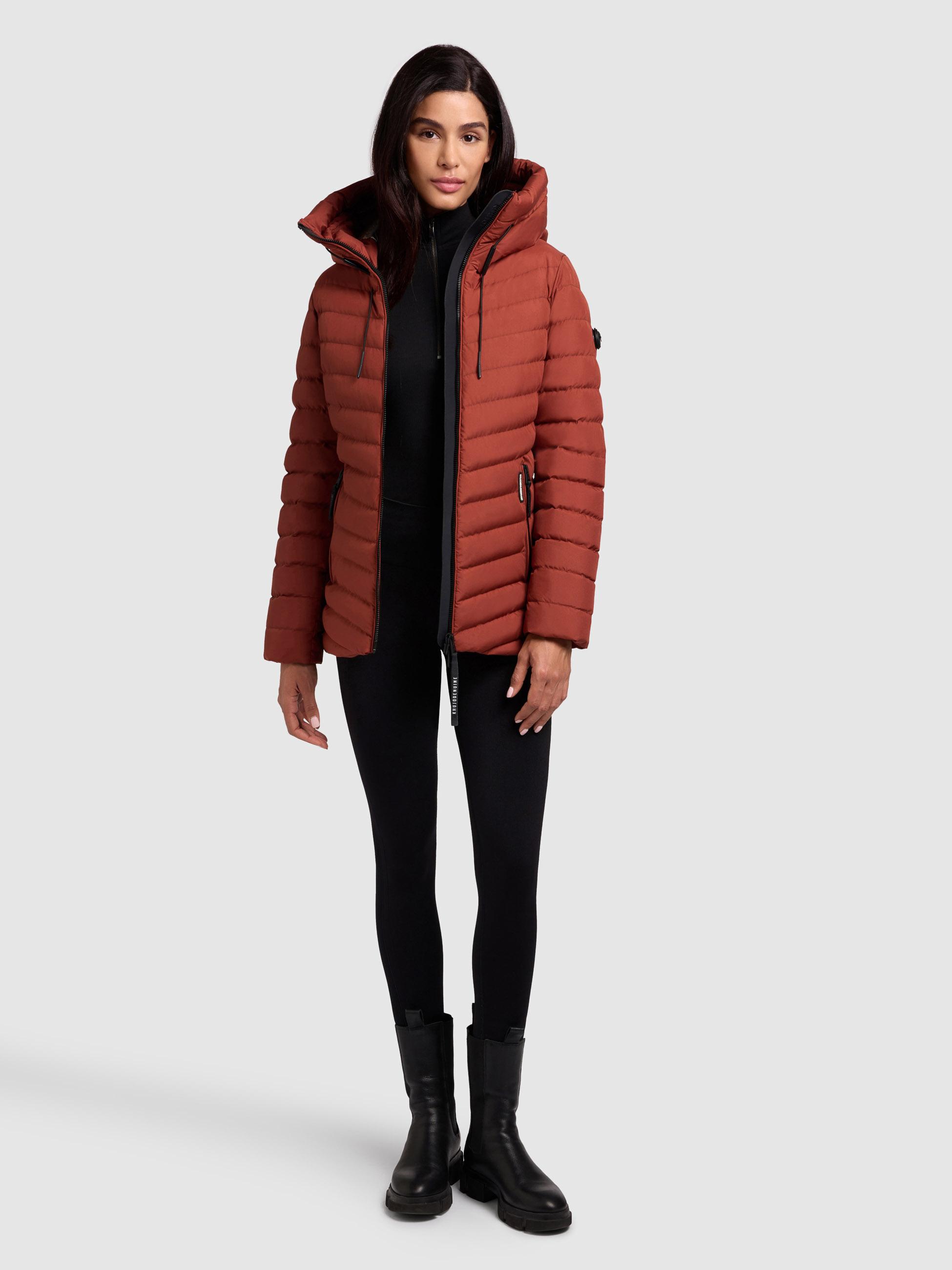 Winter Steppjacke mit Kapuze Pace-YM Dark Red