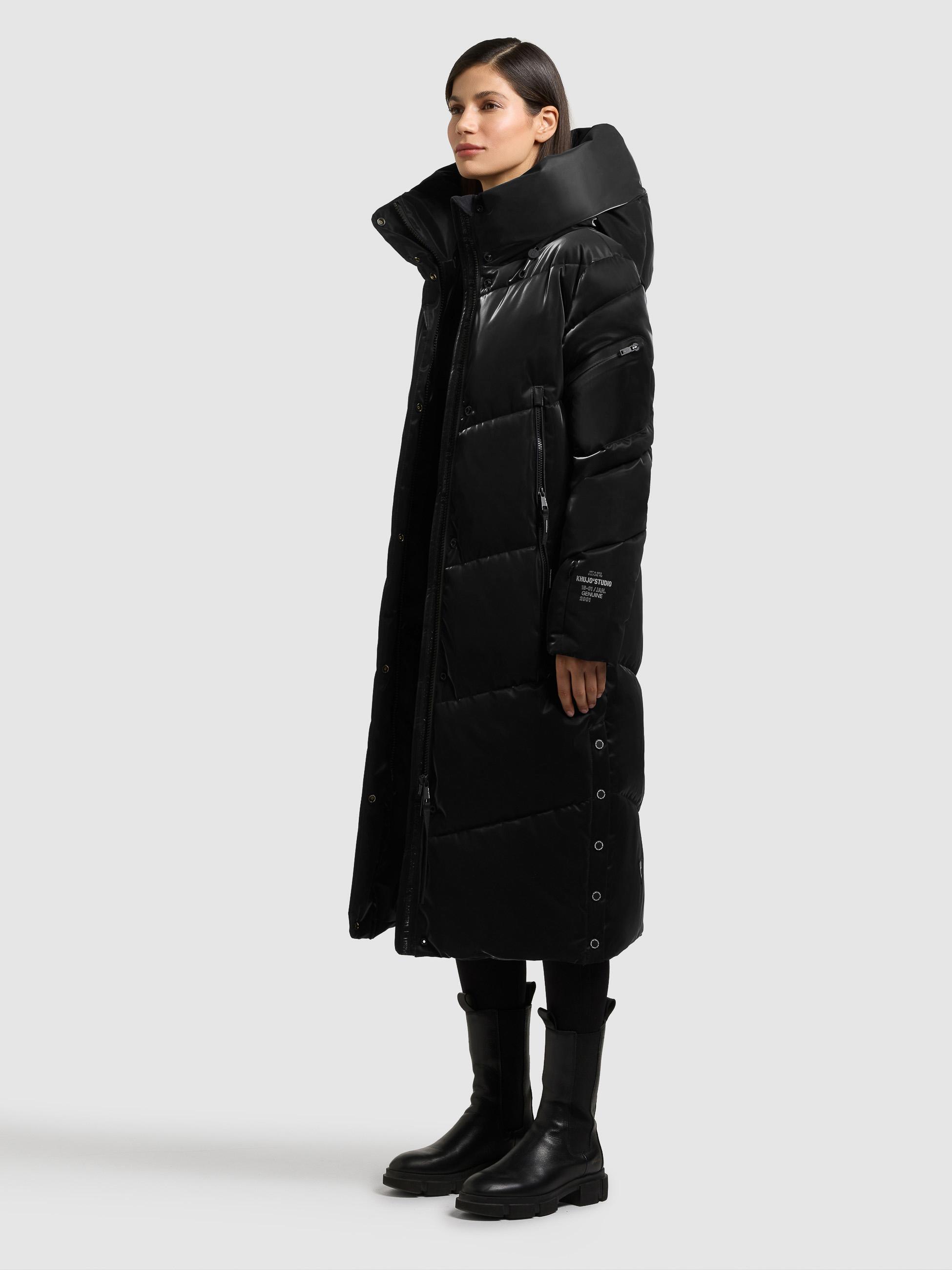 Warmer Wintermantel "Pulset Shiny" Black