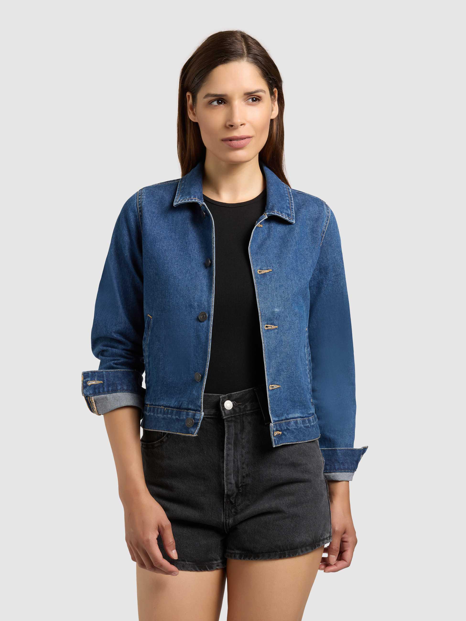 Leichte Jeansjacke "Renia" Mid Blue