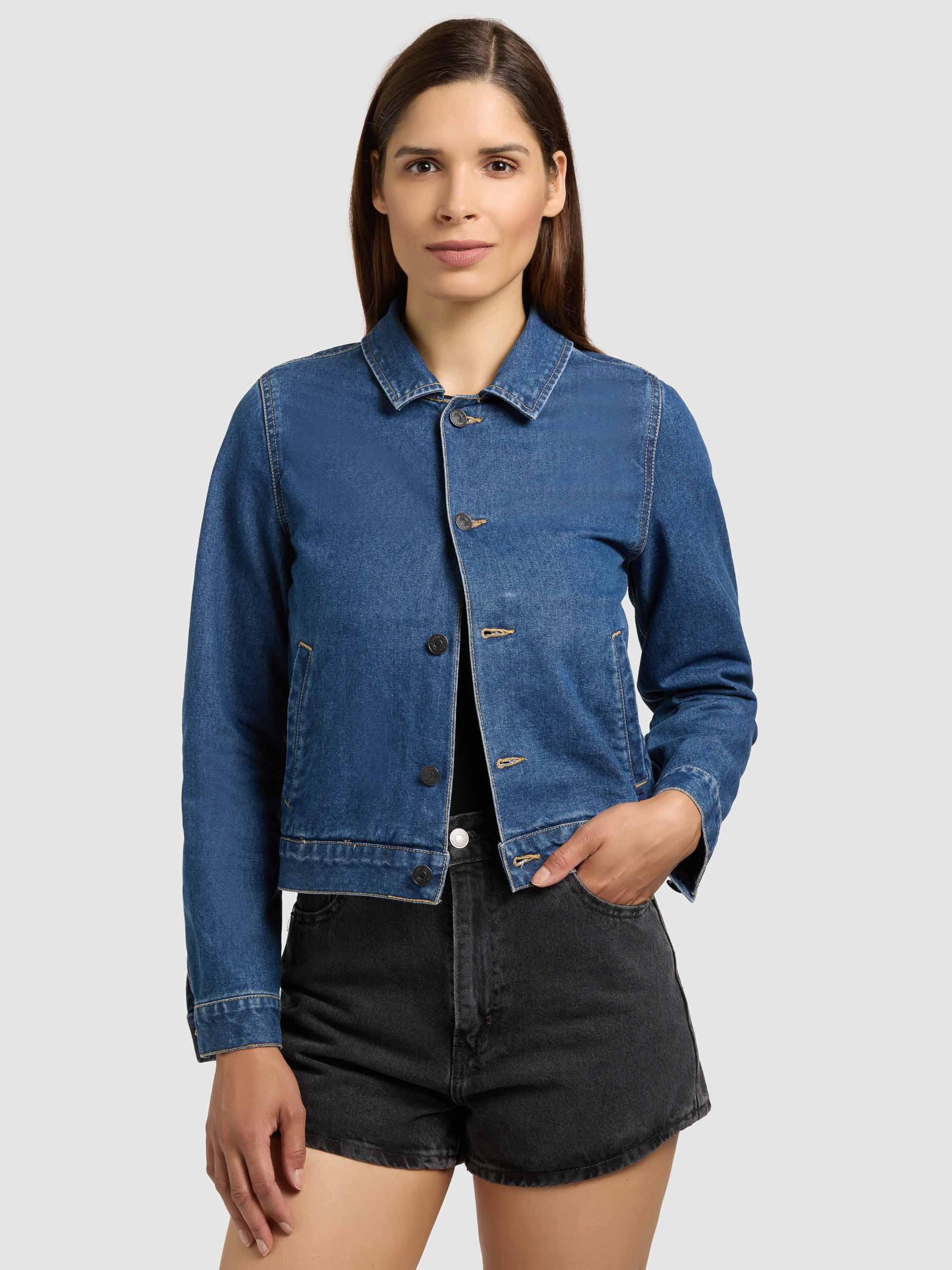 Leichte Jeansjacke "Renia" Mid Blue