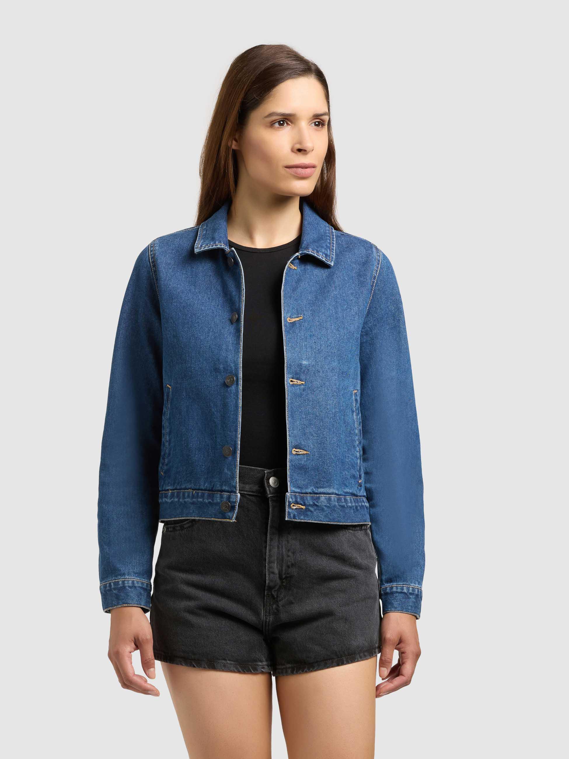 Leichte Jeansjacke "Renia" Mid Blue