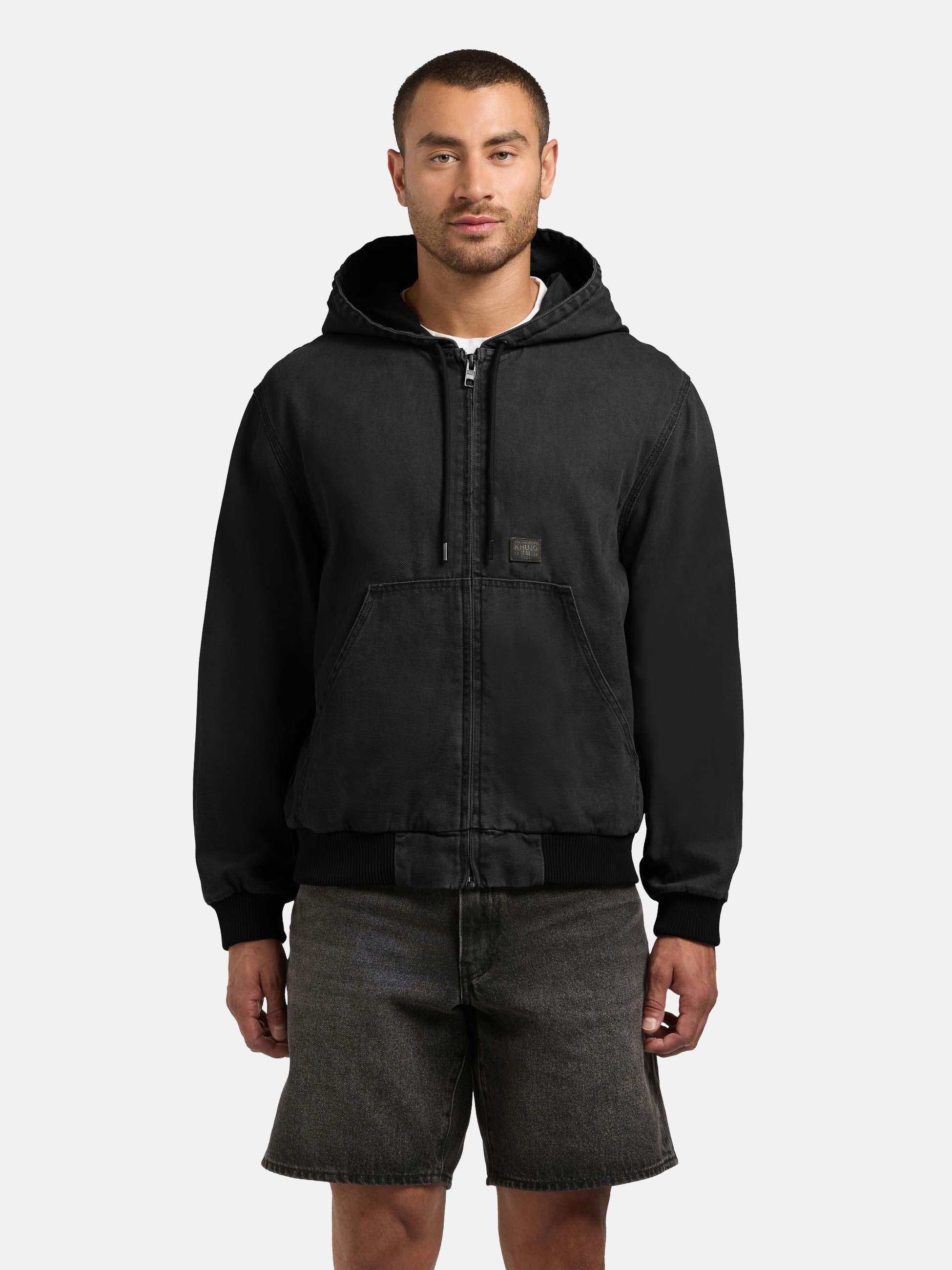 Kapuzenjacke im Denim-Look "Rhiis" Black