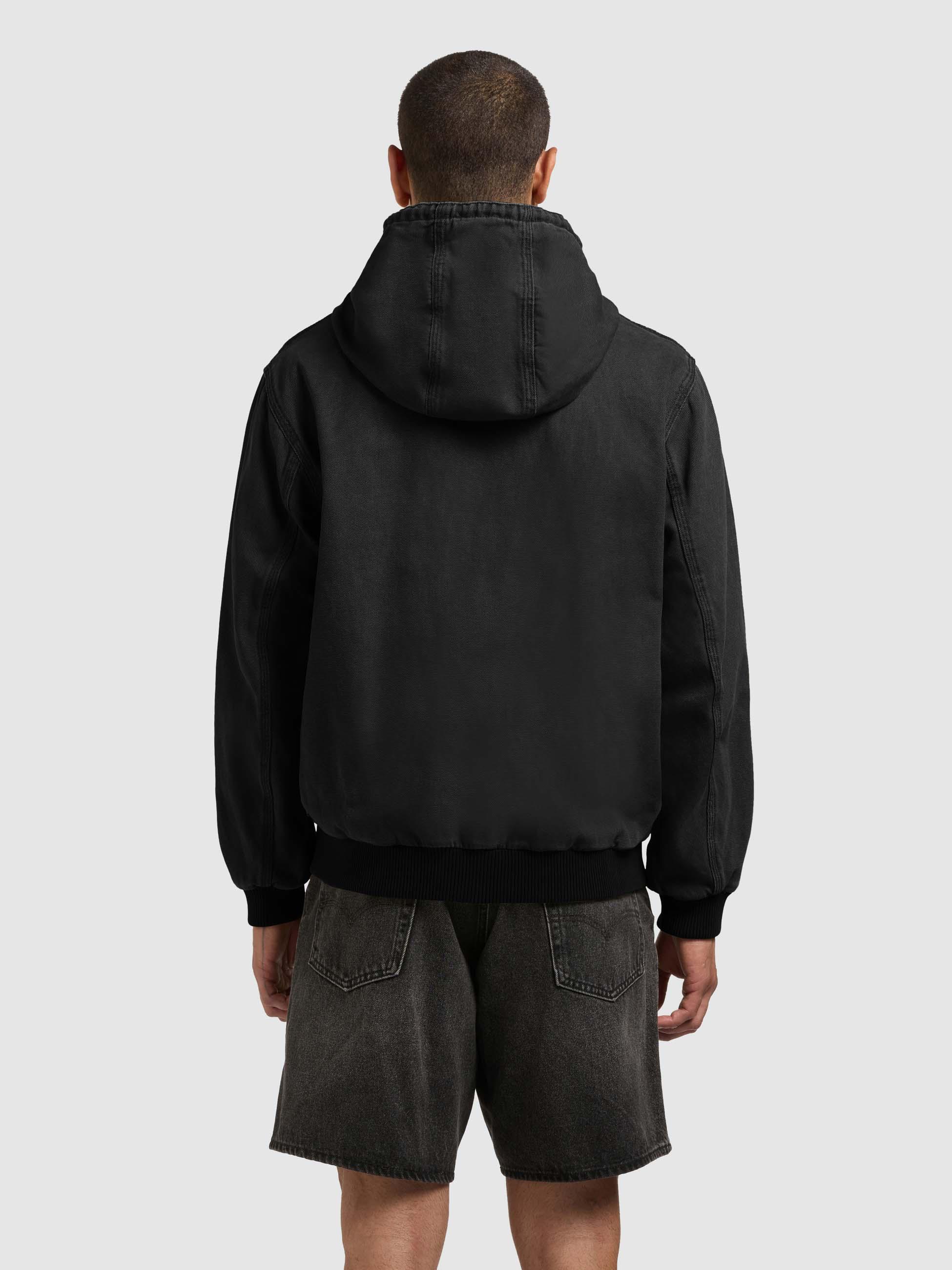 Kapuzenjacke im Denim-Look "Rhiis" Black