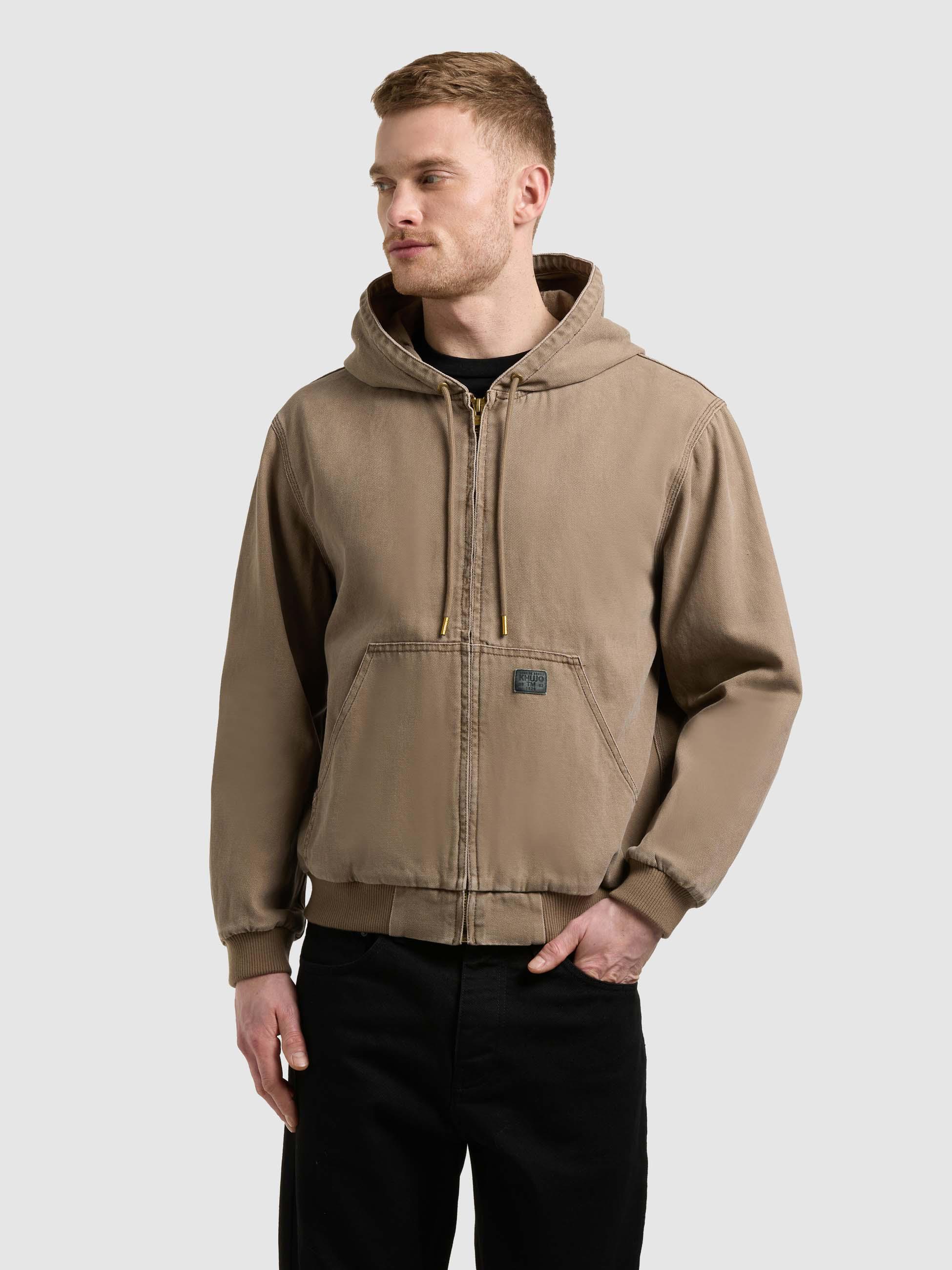 Kapuzenjacke im Denim-Look "Rhiis" Brown