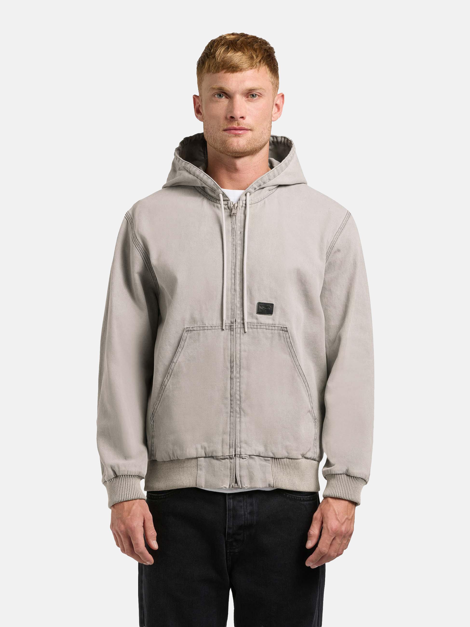 Kapuzenjacke im Denim-Look "Rhiis" Greige