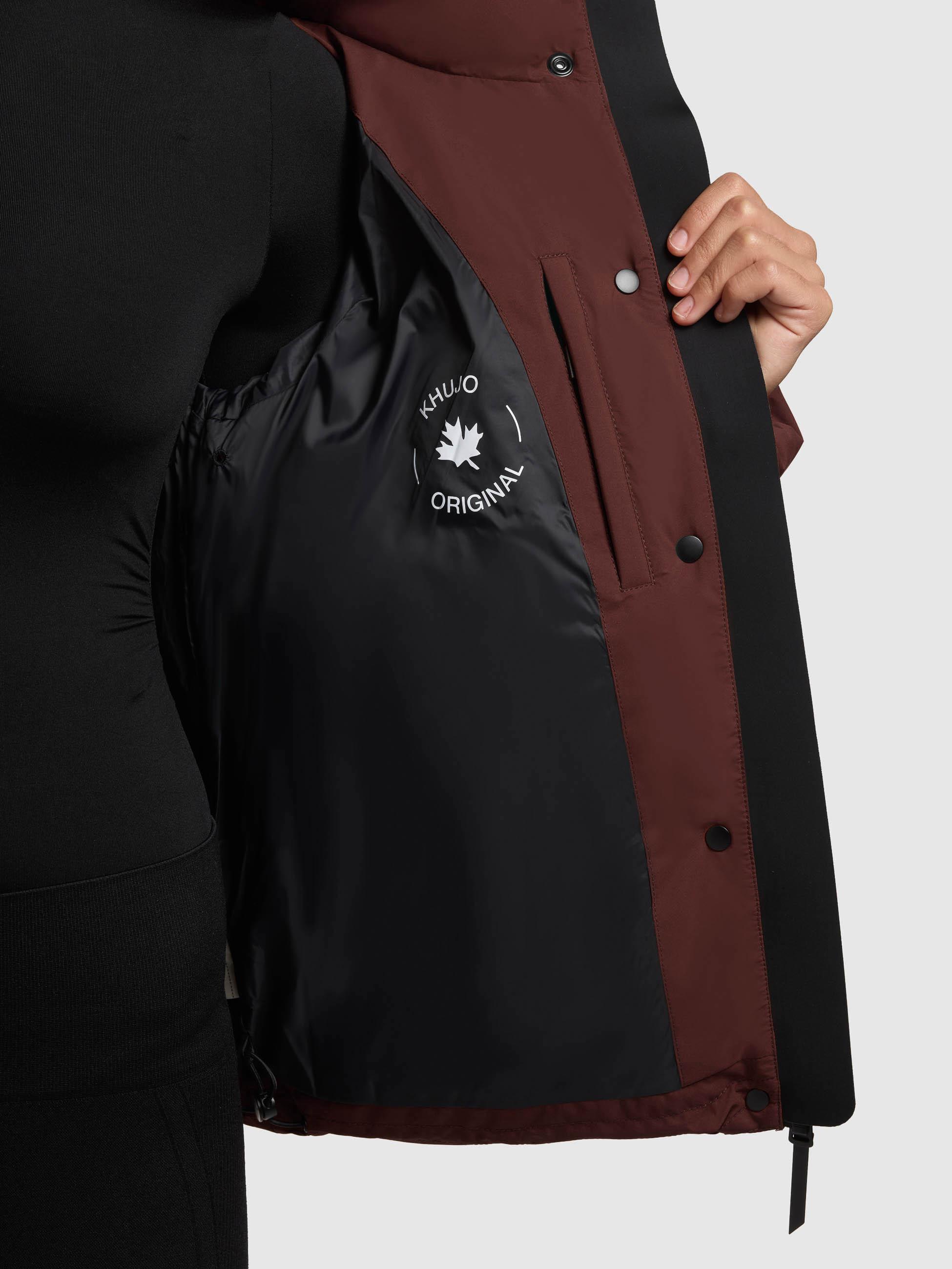 Winter Steppjacke "Rinja2 Matt" Moscato Red