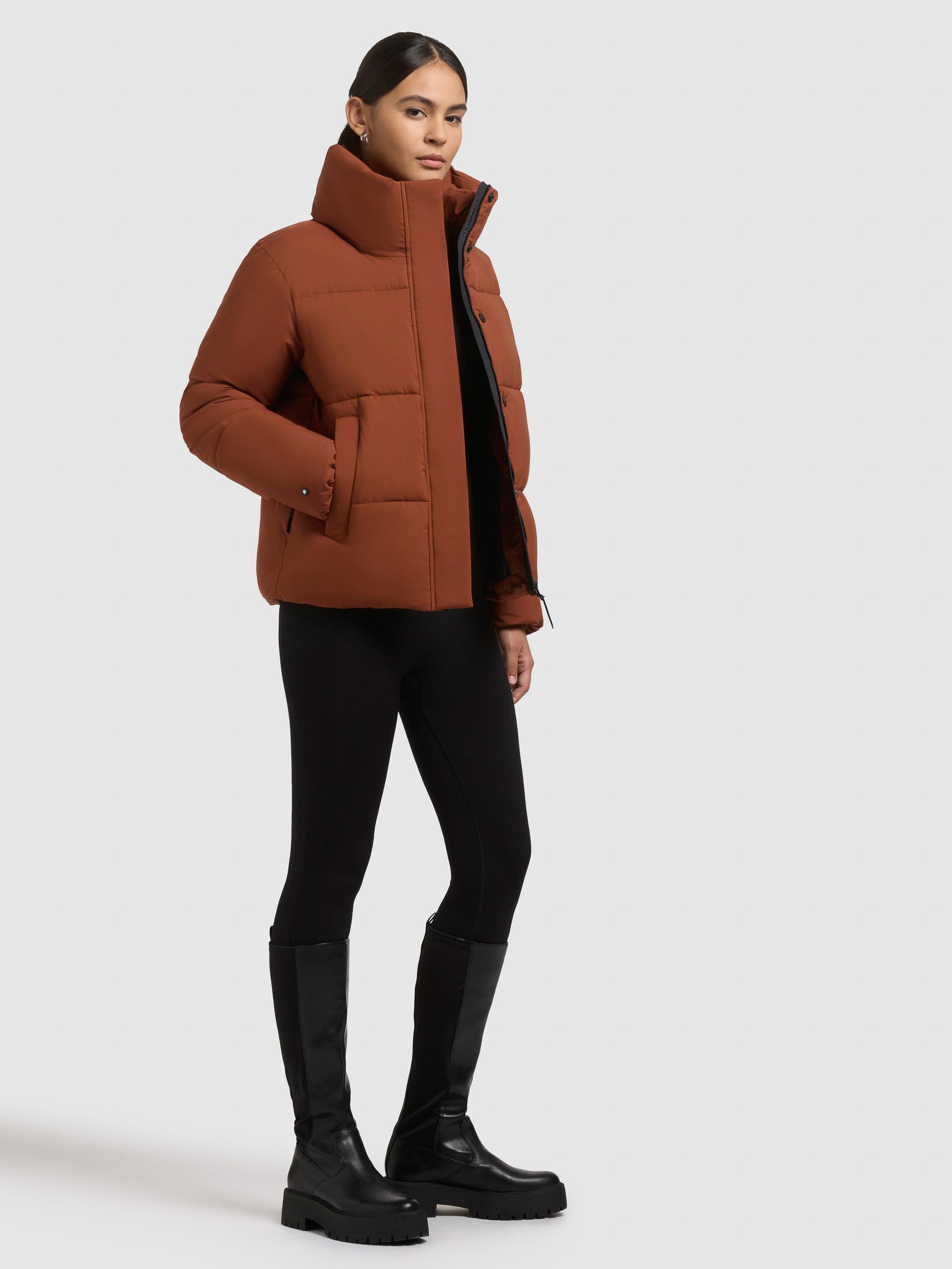 Winter Steppjacke "Rinja2 Matt" Russet Brown
