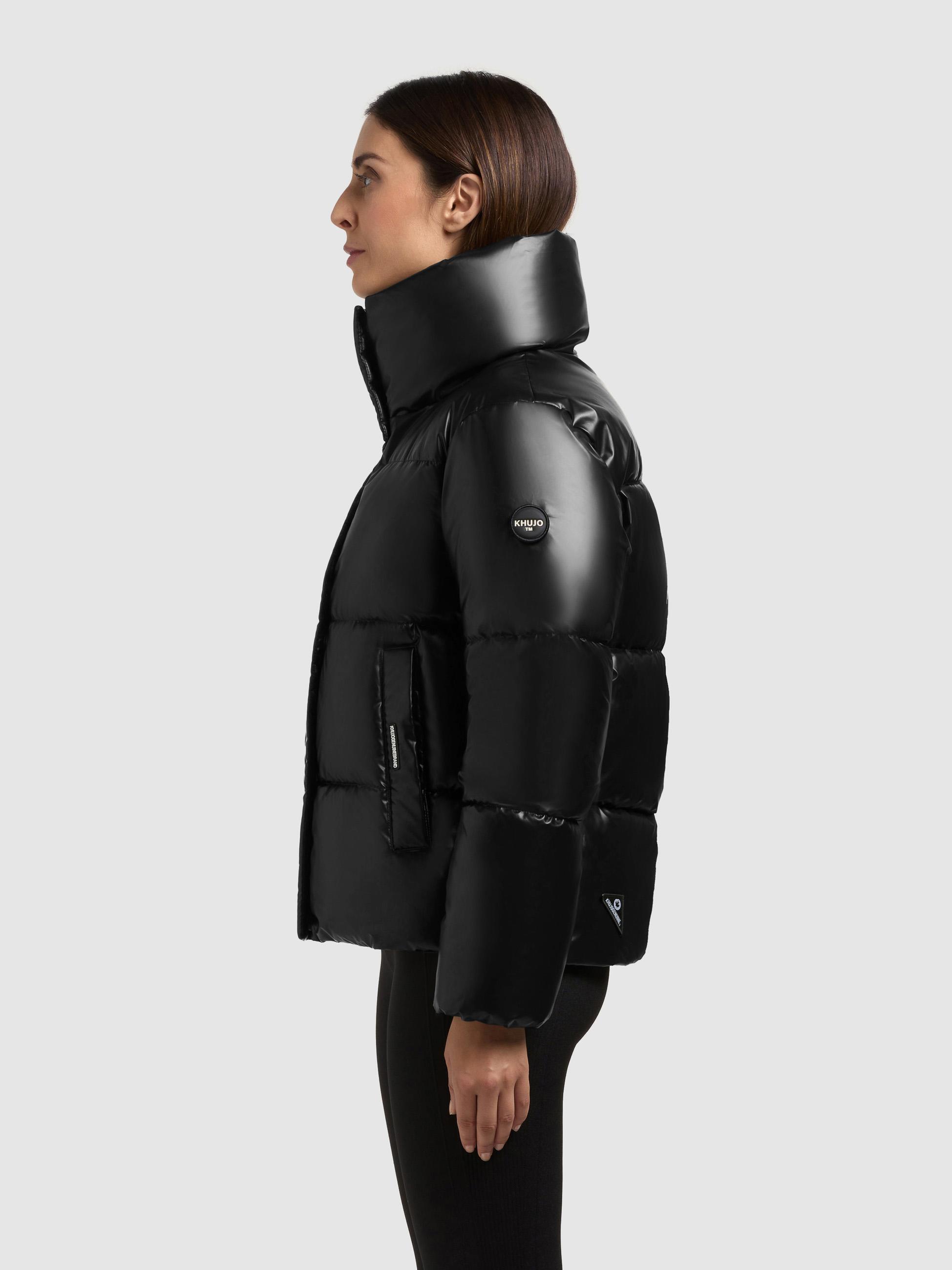 Schimmernde Winter Steppjacke "Rinja2 Shiny" Black