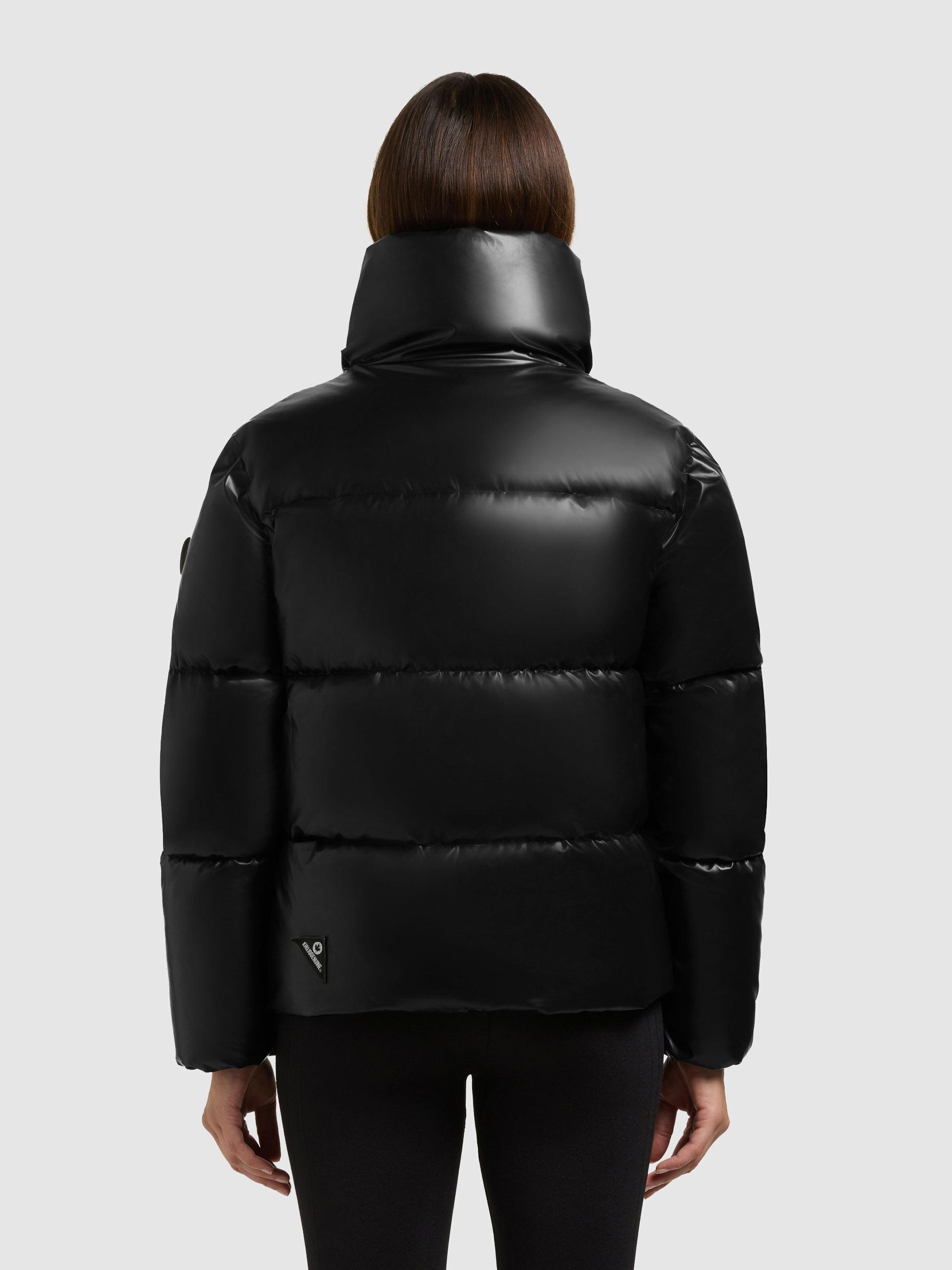Schimmernde Winter Steppjacke "Rinja2 Shiny" Black