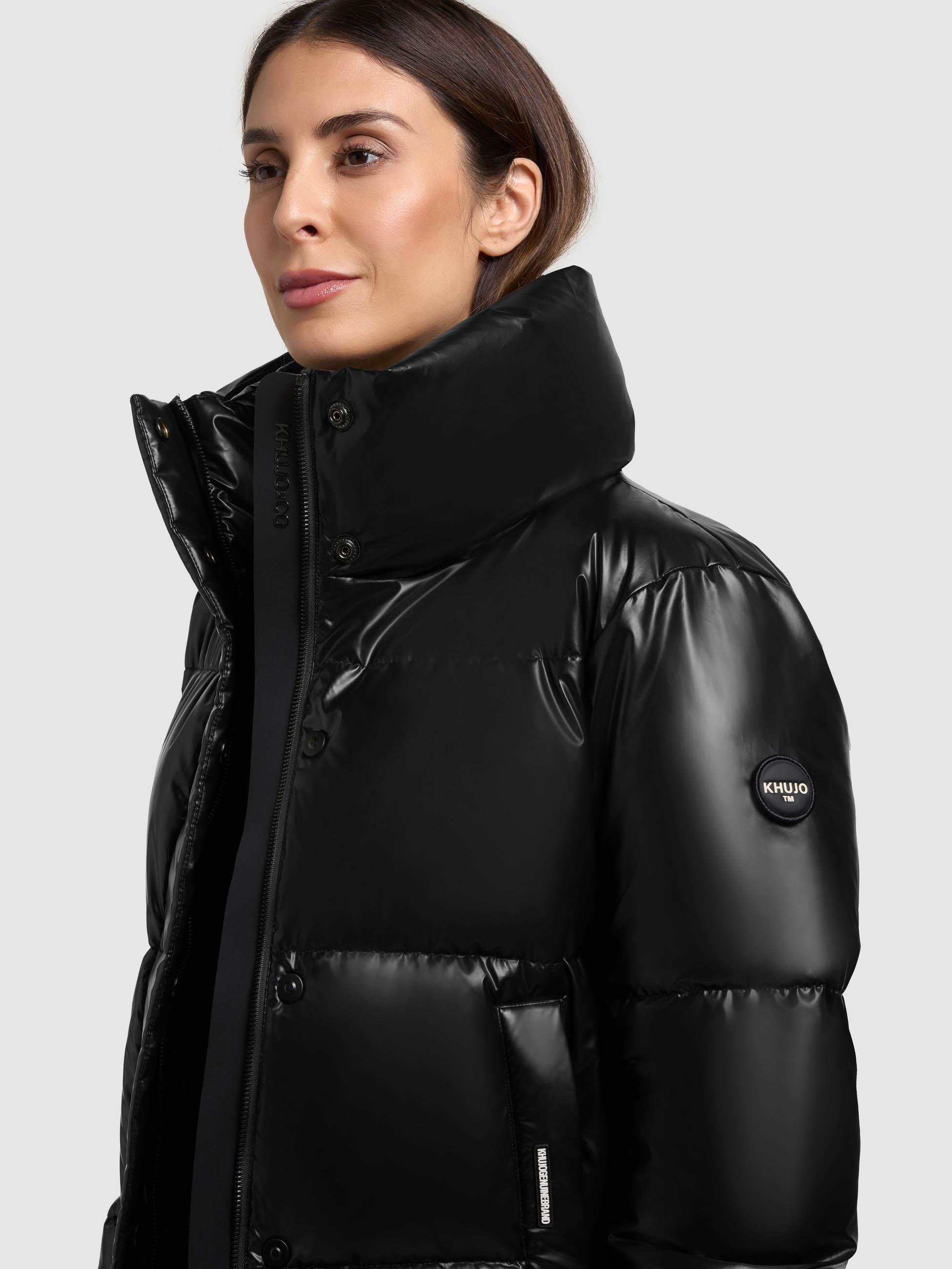Schimmernde Winter Steppjacke "Rinja2 Shiny" Black