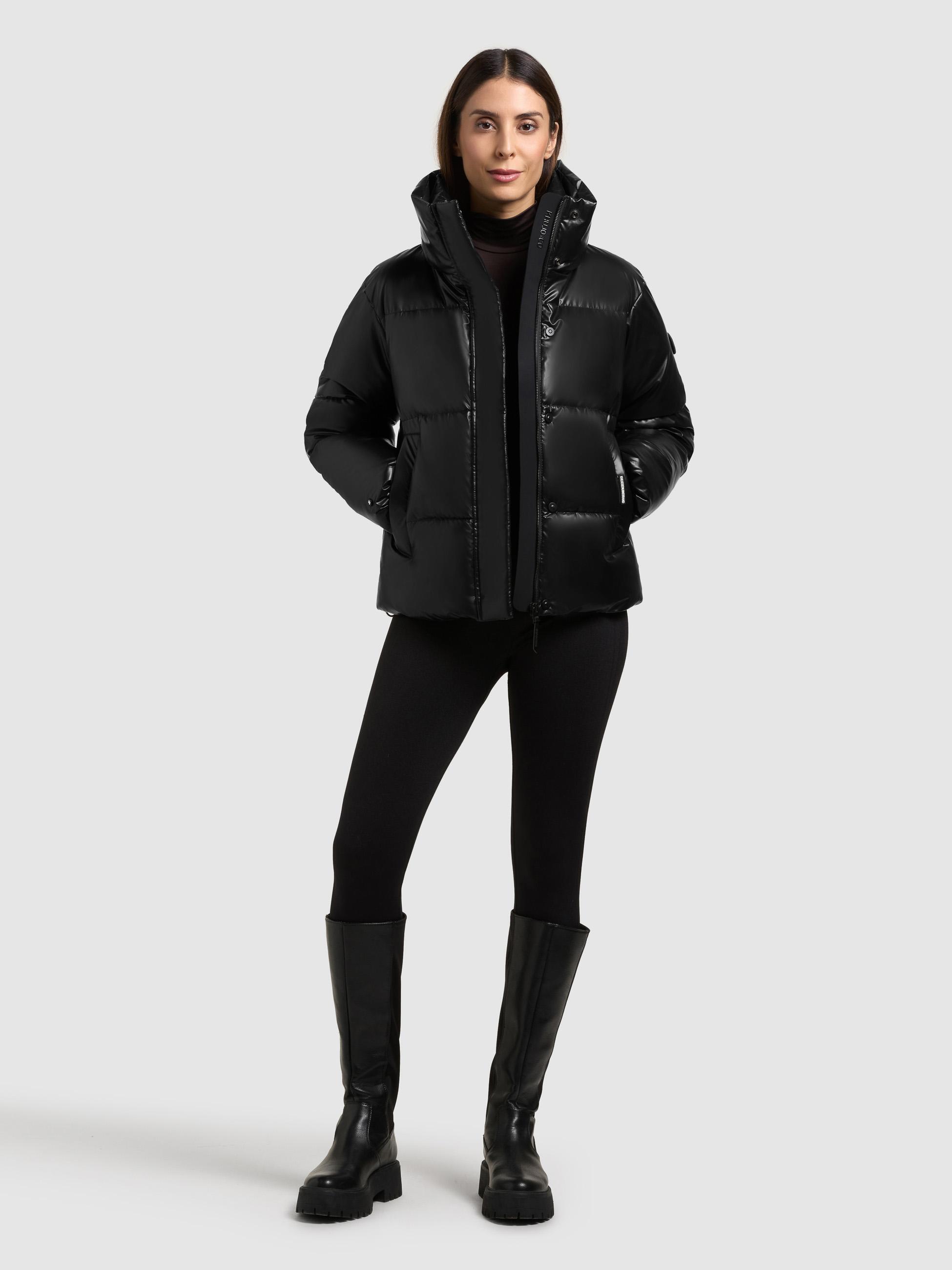 Schimmernde Winter Steppjacke "Rinja2 Shiny" Black