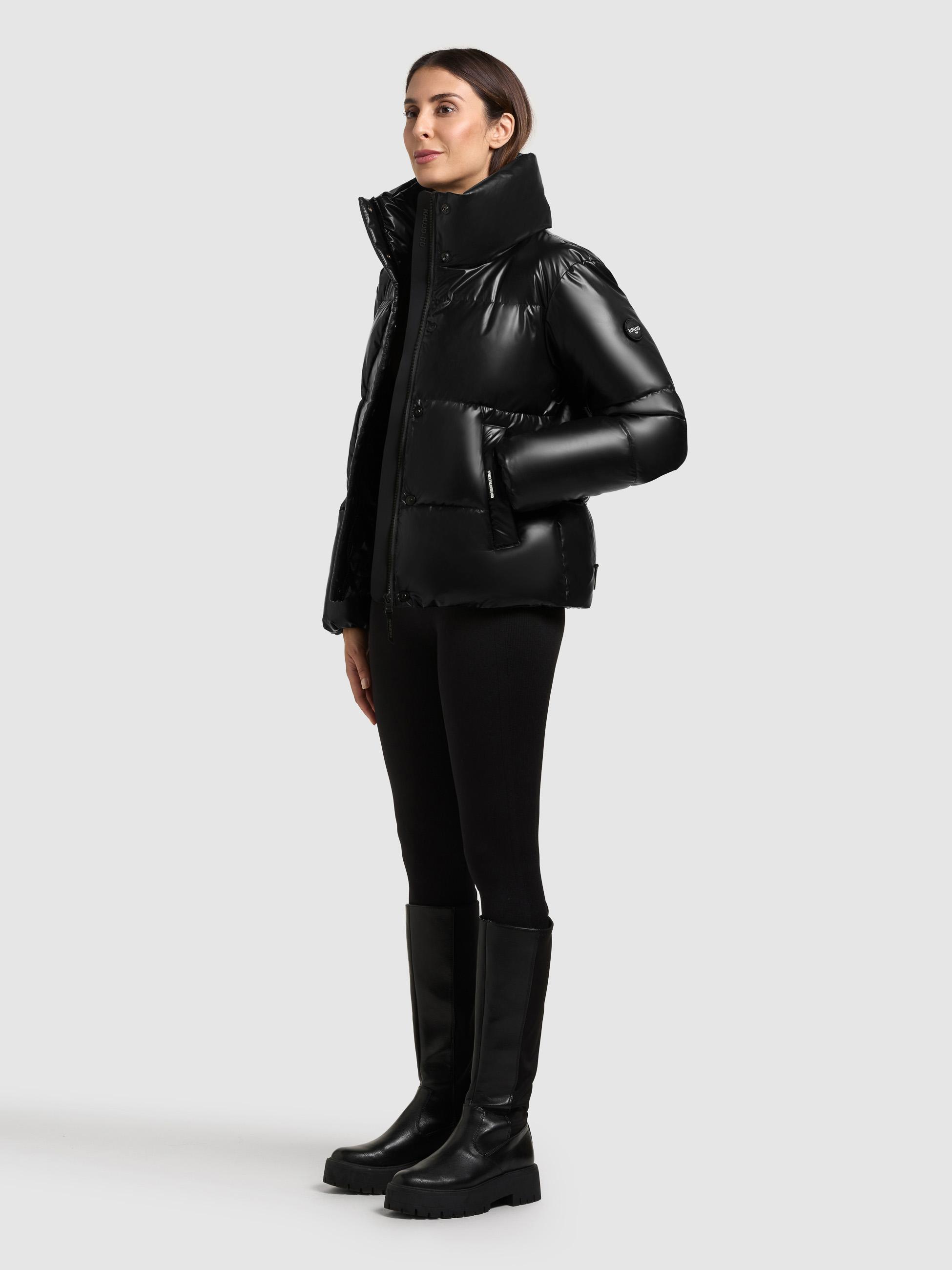 Schimmernde Winter Steppjacke "Rinja2 Shiny" Black