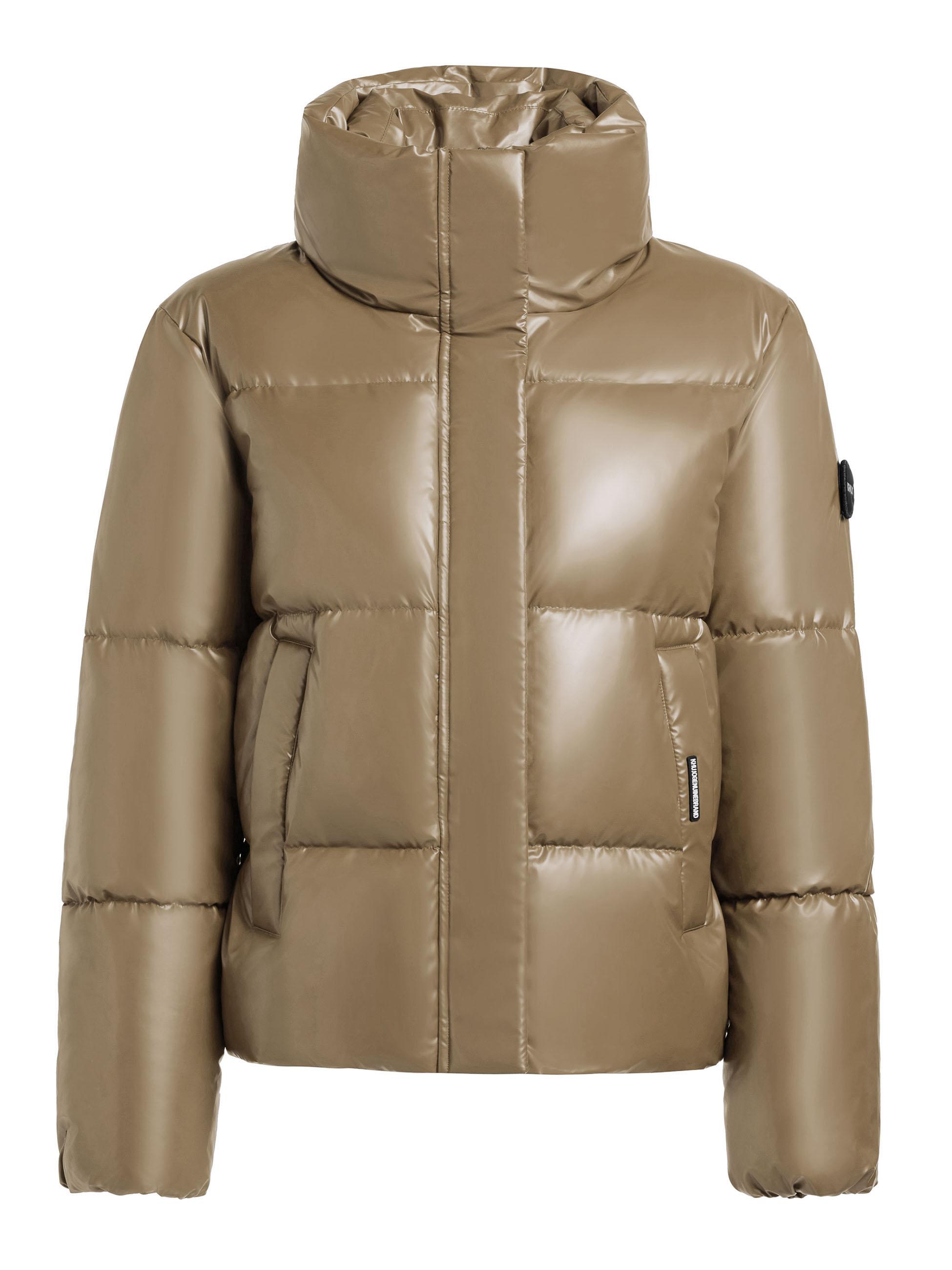 Schimmernde Winter Steppjacke "Rinja2 Shiny" Cane Brown