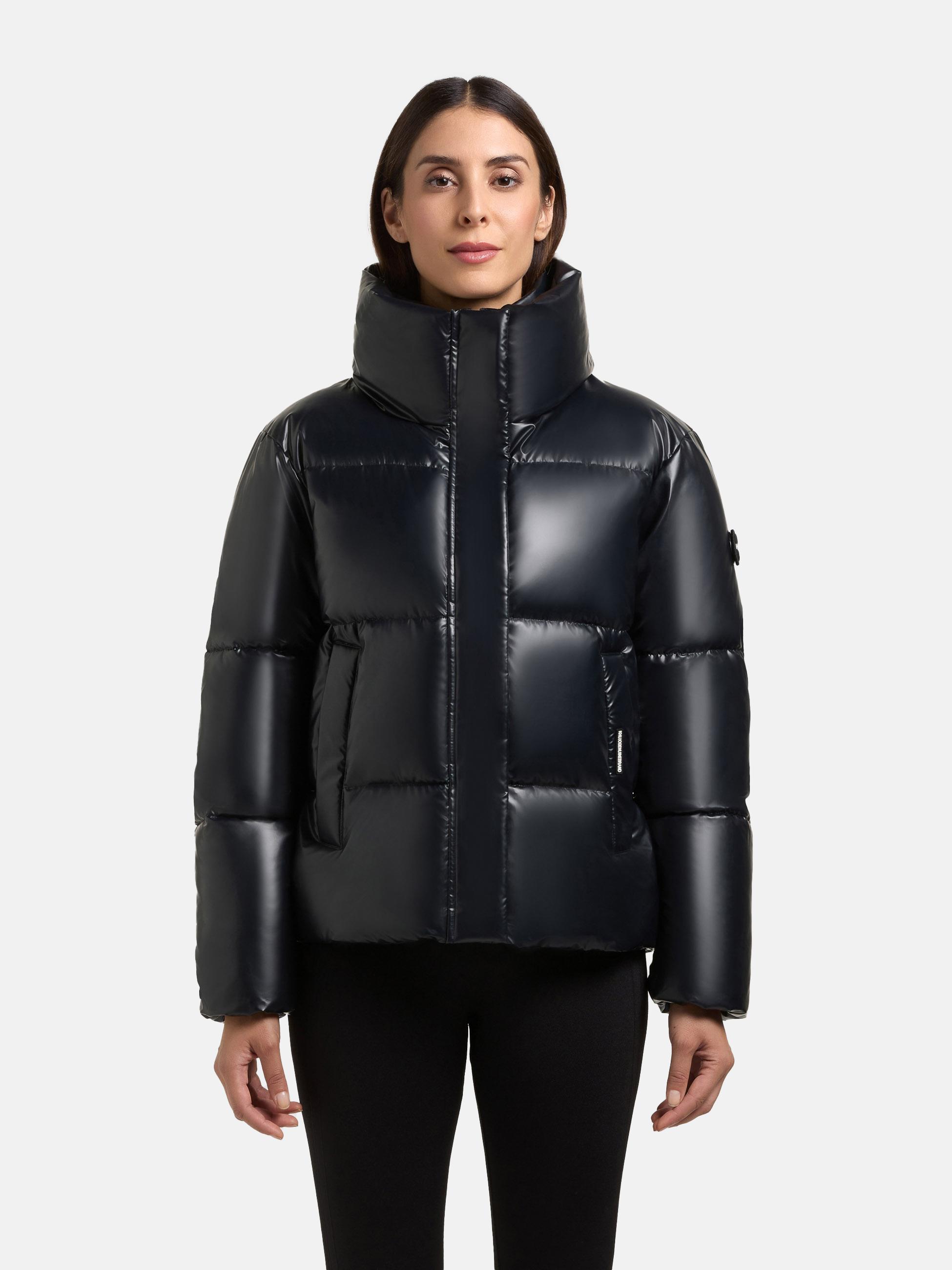 Schimmernde Winter Steppjacke "Rinja2 Shiny" Midnight Blue