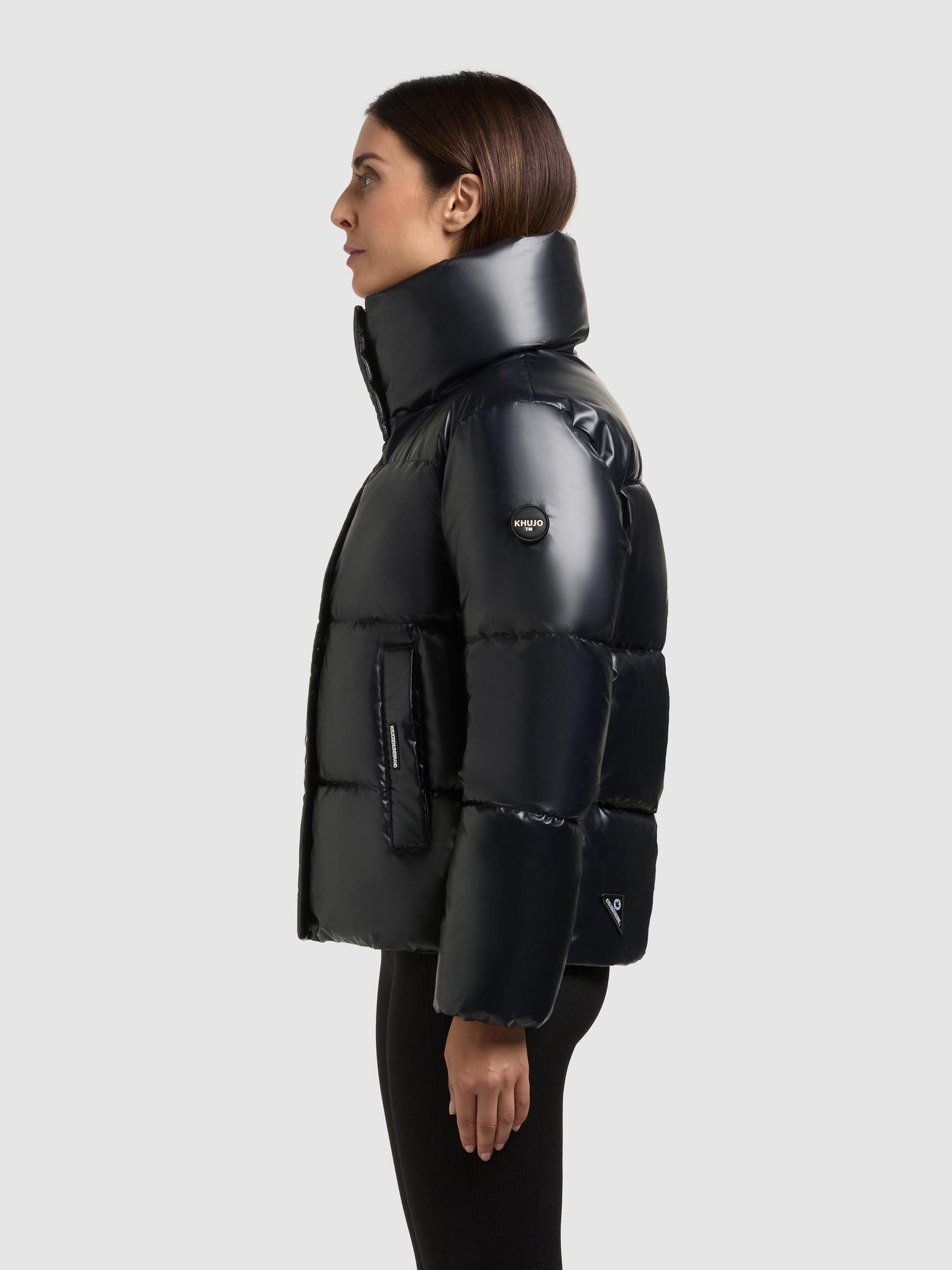 Schimmernde Winter Steppjacke "Rinja2 Shiny" Midnight Blue